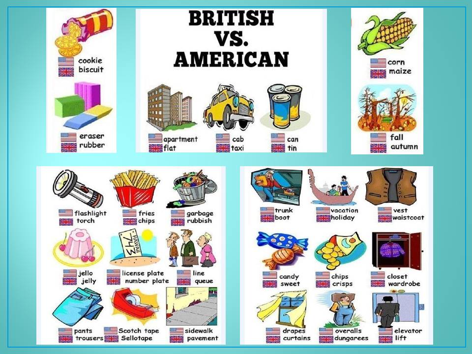 Презентація на тему «Американська англійська та Британська англійська мова» - Слайд #13
