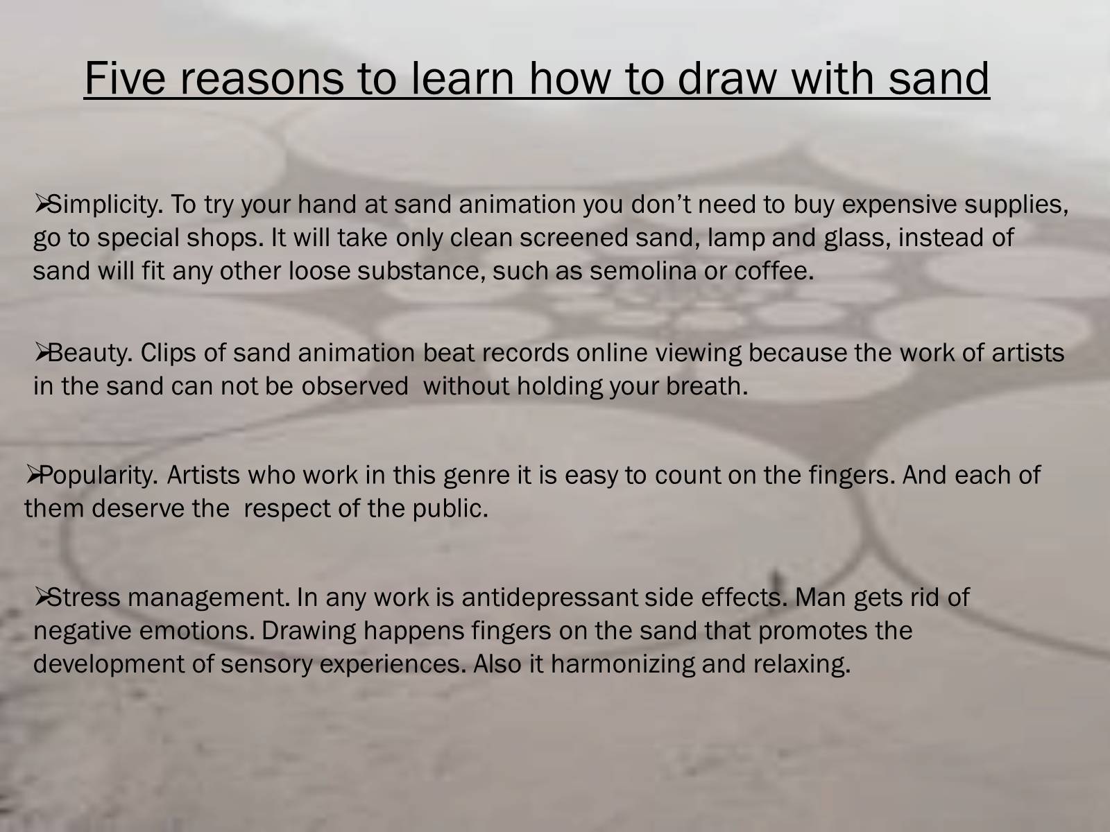 Презентація на тему «Sand drawing» - Слайд #6