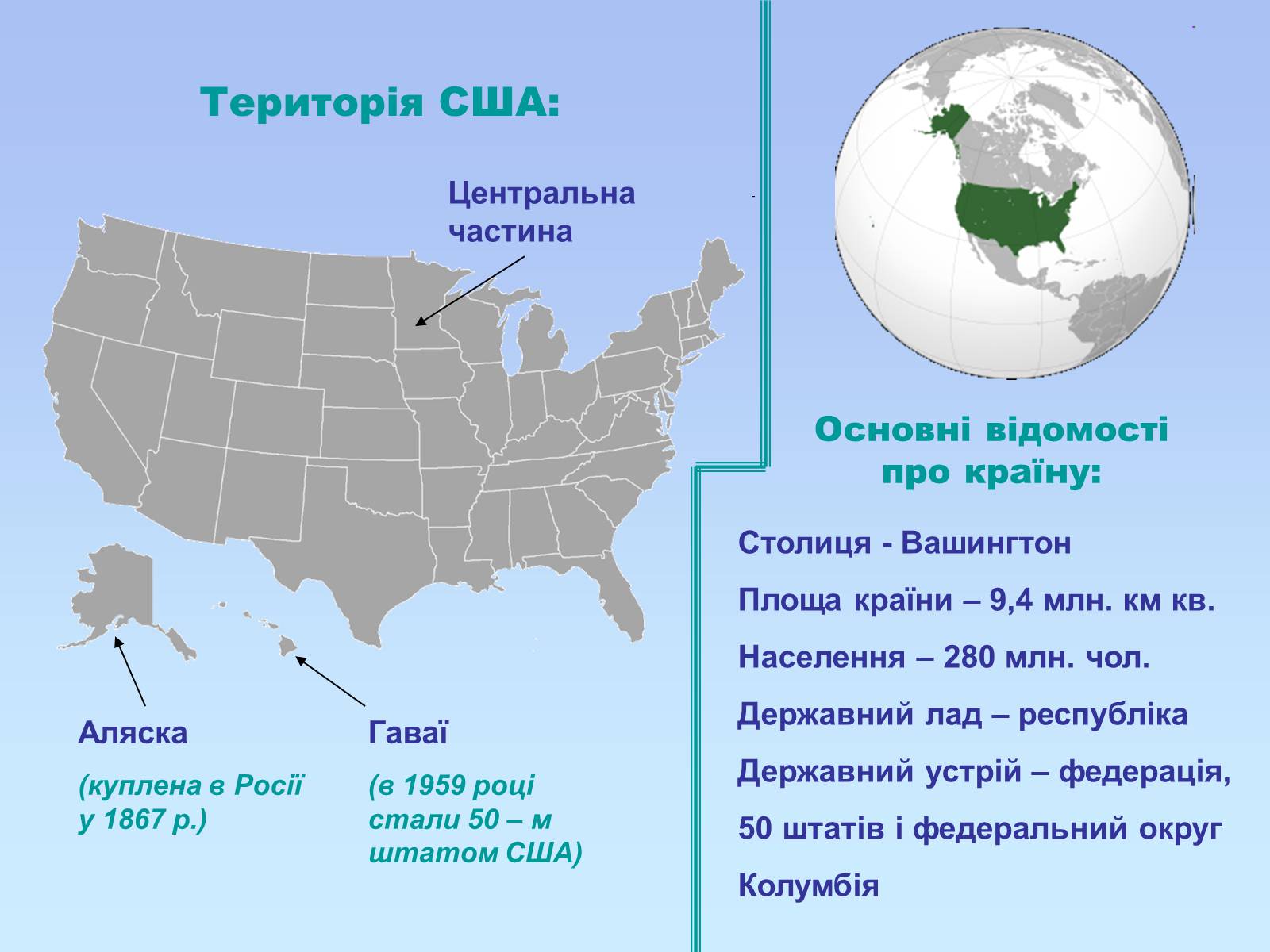 Презентація на тему «Географія США» - Слайд #3