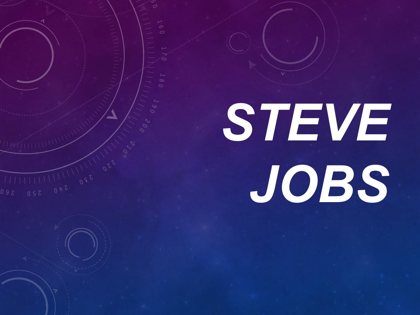 Презентація на тему «Steve Jobs» (варіант 2) - Слайд #1