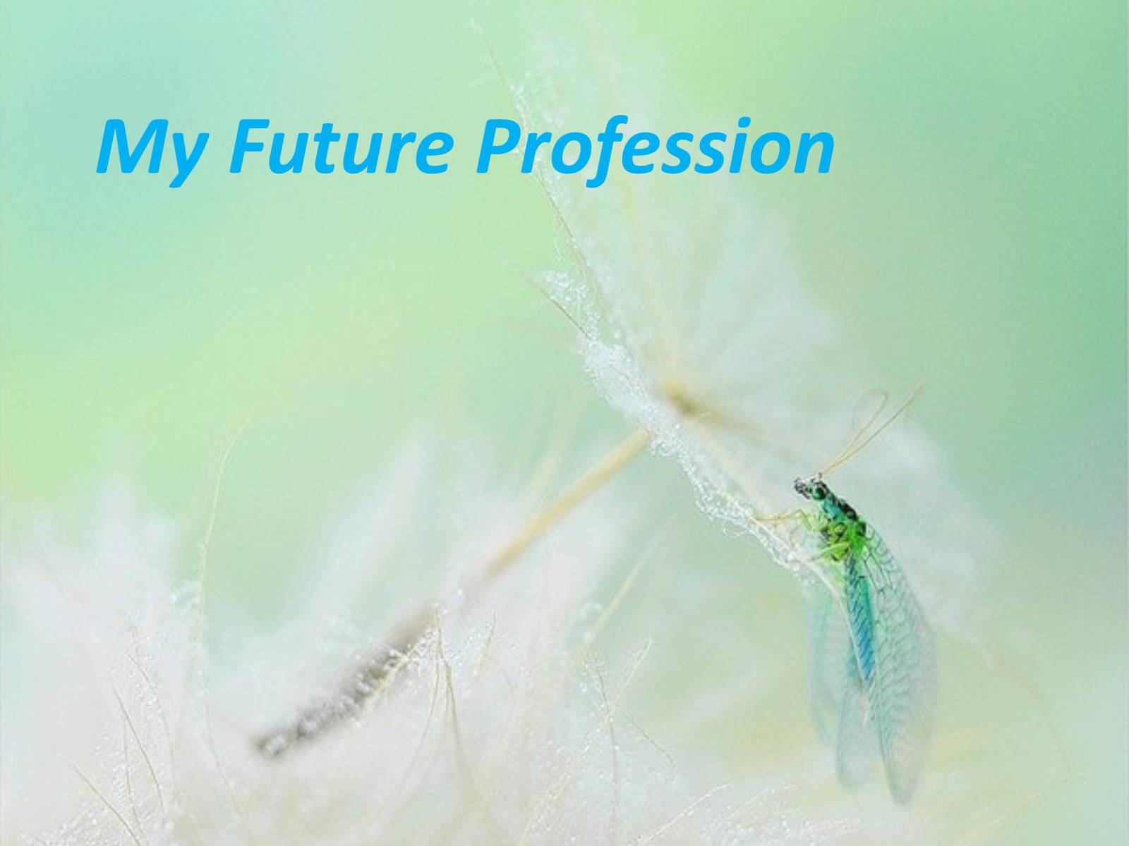 Презентація на тему «My Future Profession» (варіант 7) - Слайд #1
