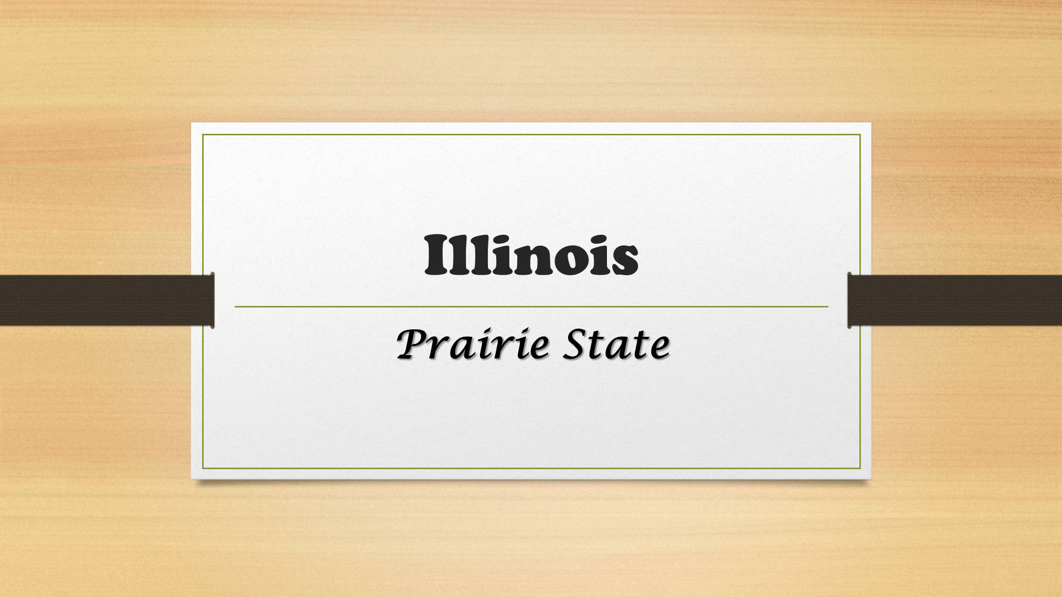 Презентація на тему «Illinois» (варіант 1) - Слайд #1
