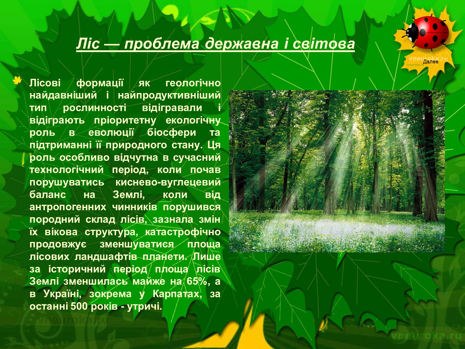 Презентація на тему «Екологічні проблеми лісів України» - Слайд #37