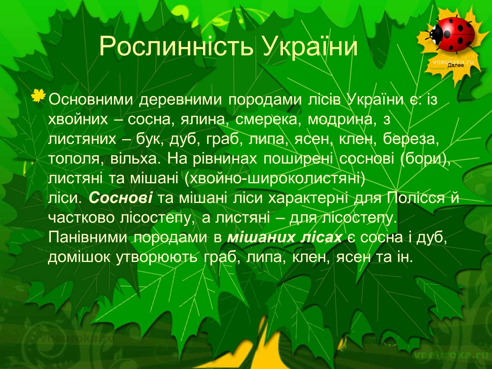 Презентація на тему «Екологічні проблеми лісів України» - Слайд #41