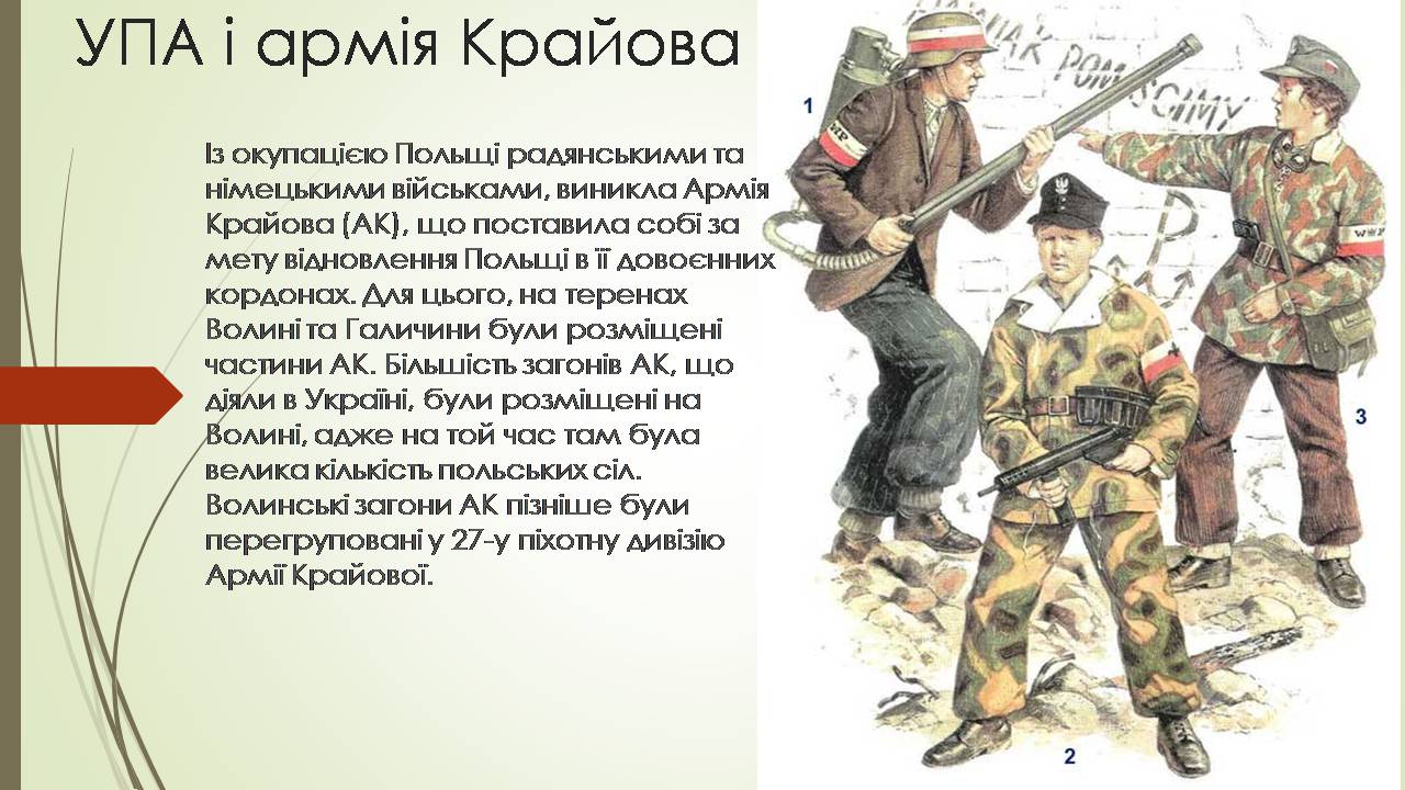 Презентація на тему «Боротьба УПА з радянськими партизанами та армією Крайова» - Слайд #5