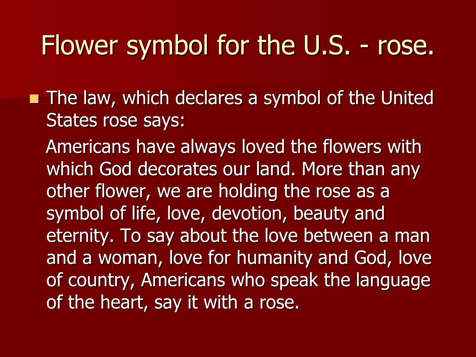 Презентація на тему «Symbols of USA» - Слайд #6
