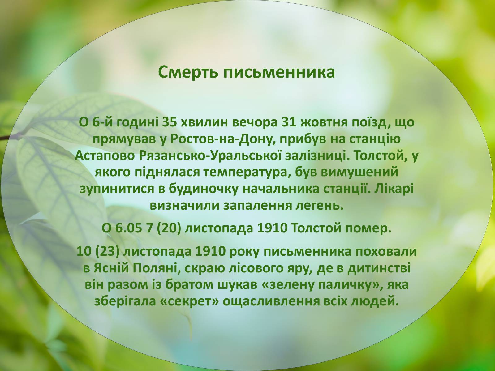 Презентація на тему «Лев Миколайович Толстой» (варіант 1) - Слайд #13