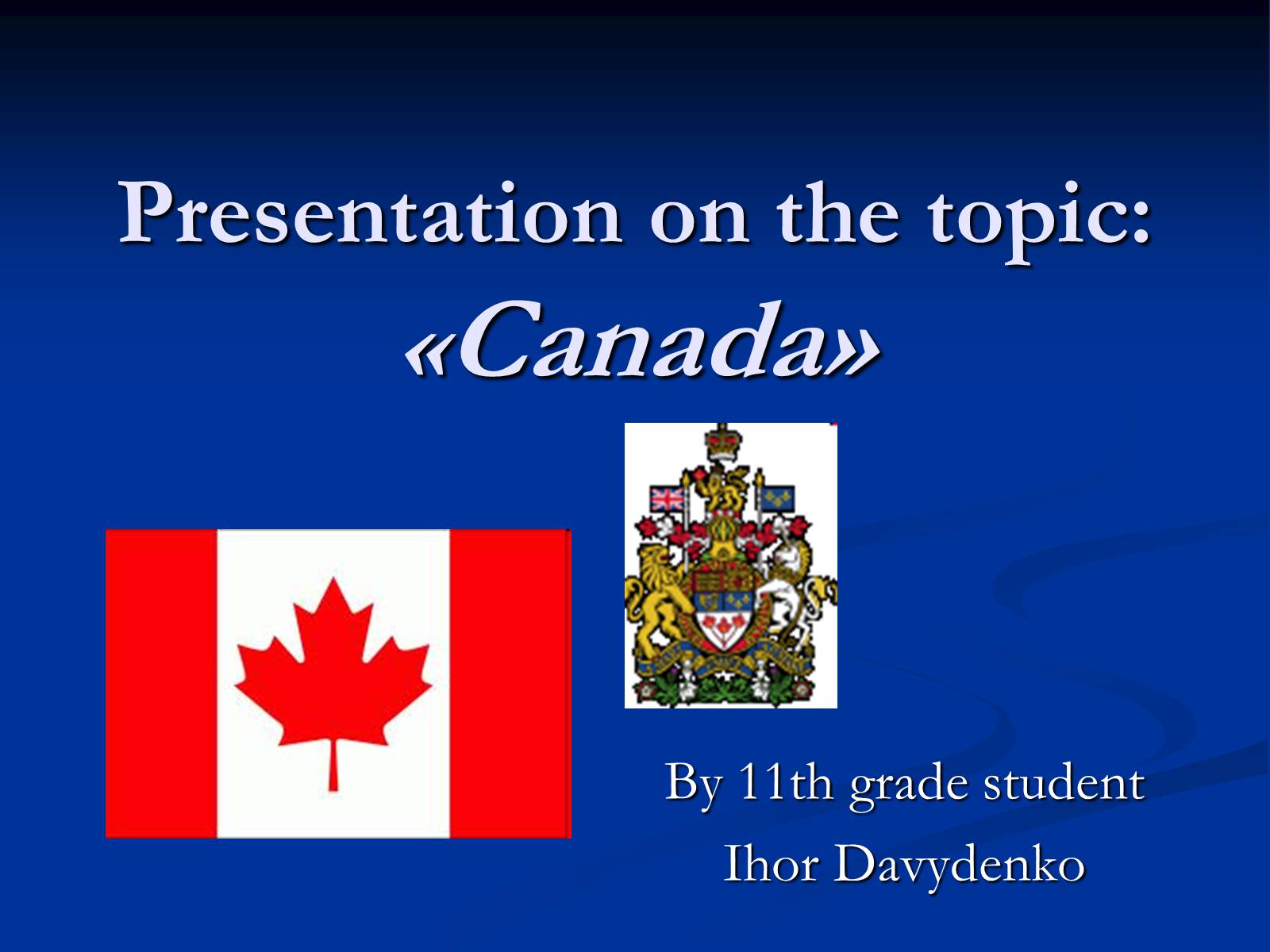 Презентація на тему «Canada» (варіант 5) - Слайд #1
