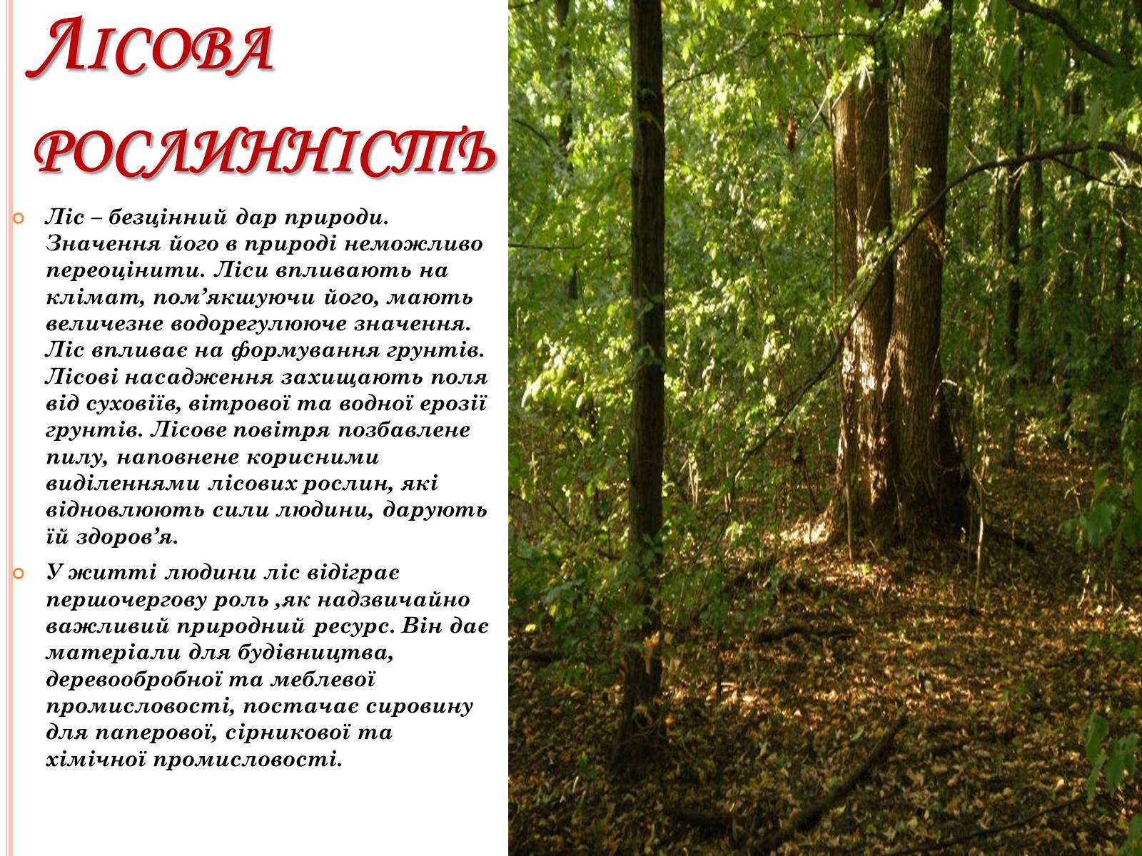 Презентація на тему «Рослинний покрив України» (варіант 2) - Слайд #3