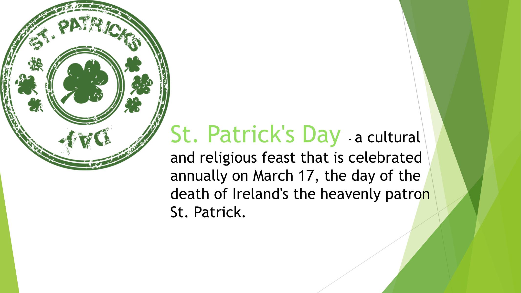 Презентація на тему «St. Patrick’s Day» - Слайд #2