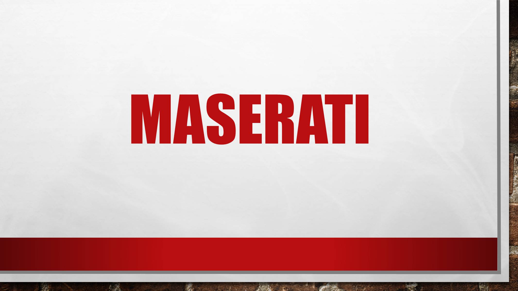 Презентація на тему «Maserati» - Слайд #7