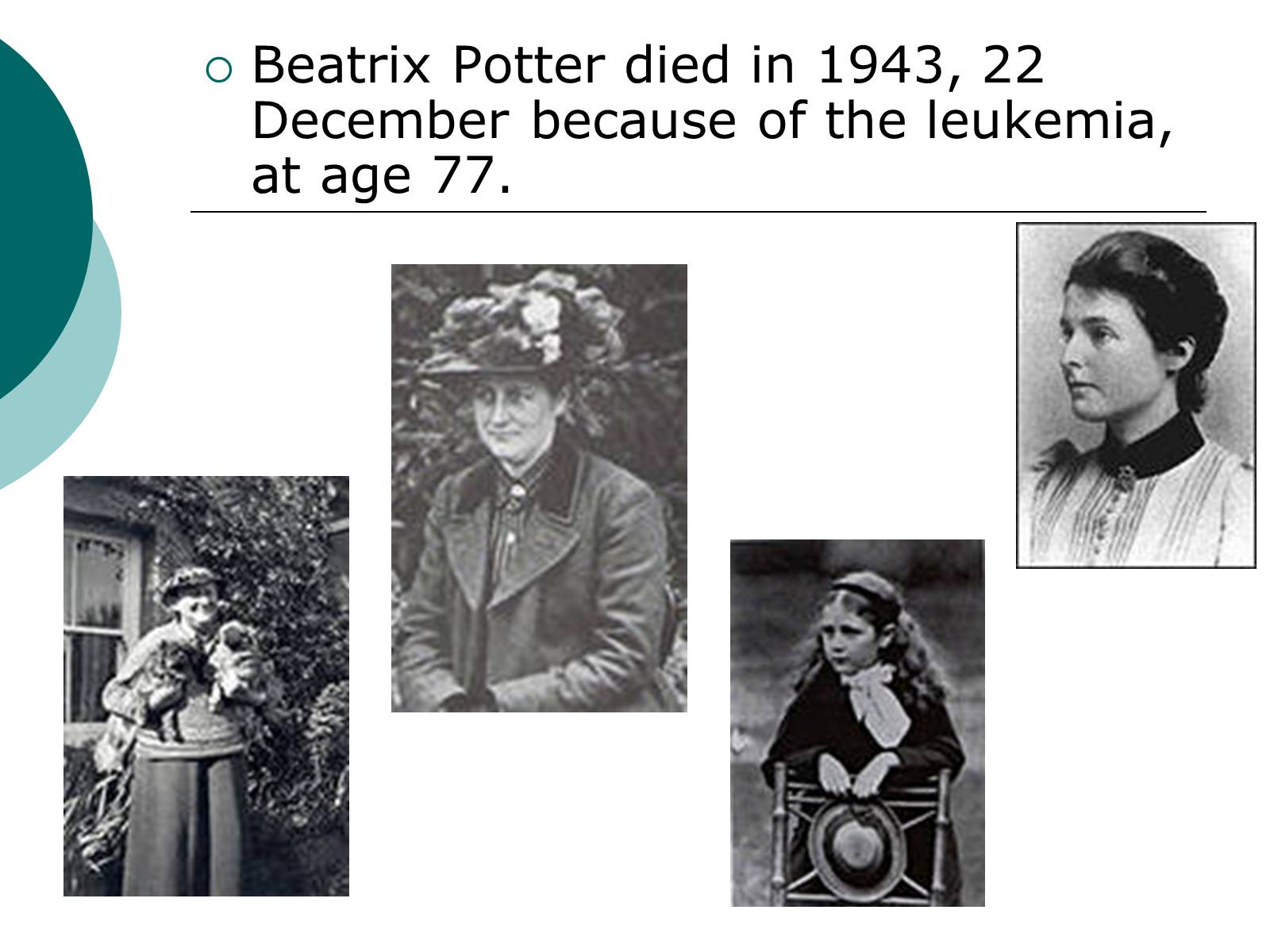 Презентація на тему «Biography of Beatrix Potter» - Слайд #6