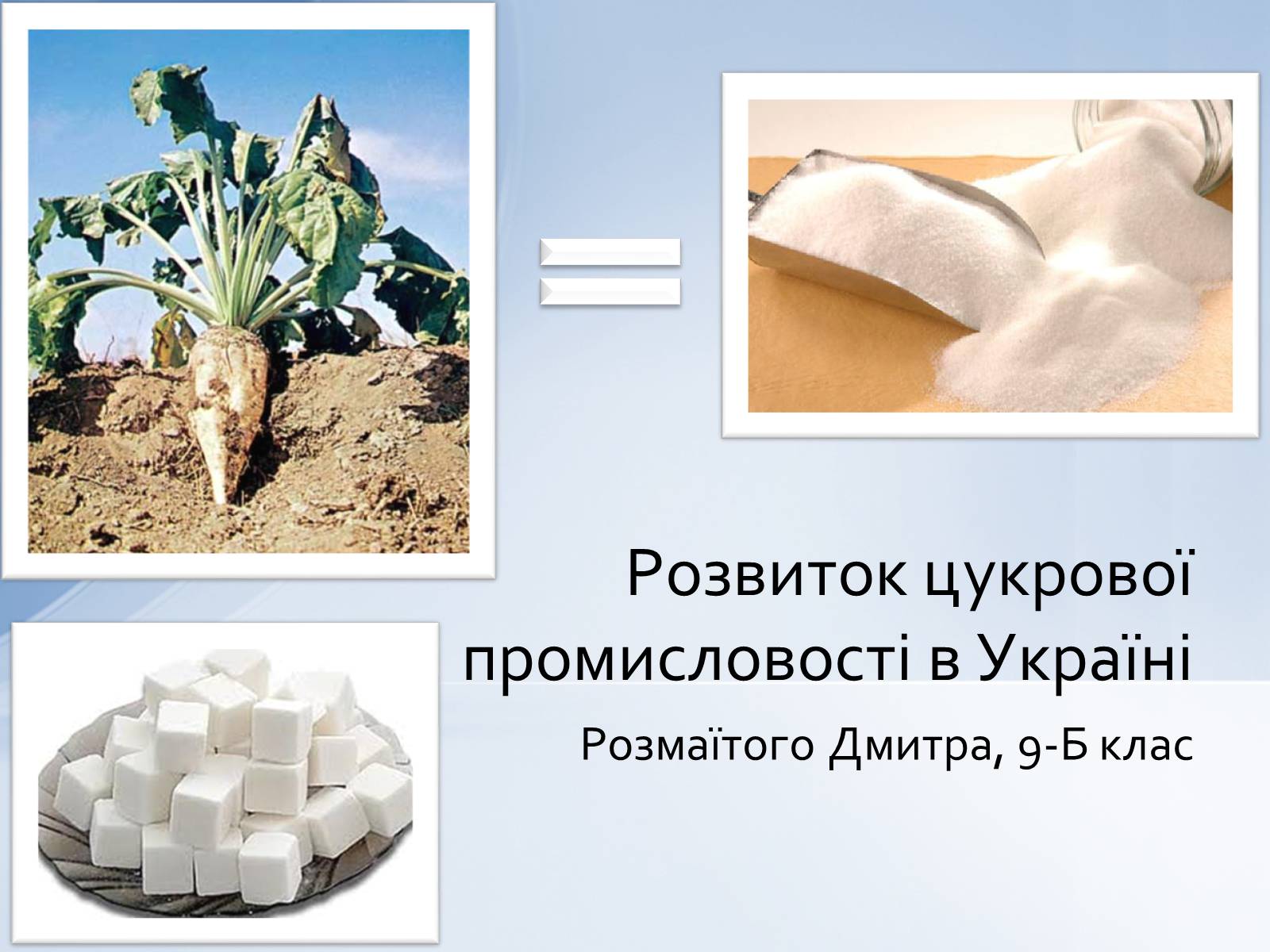 Презентація на тему «Розвиток цукрової промисловості в Україні» - Слайд #1