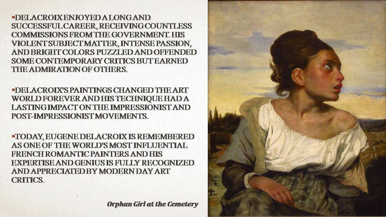Презентація на тему «Ferdinand Victor Eugene Delacroix» - Слайд #3