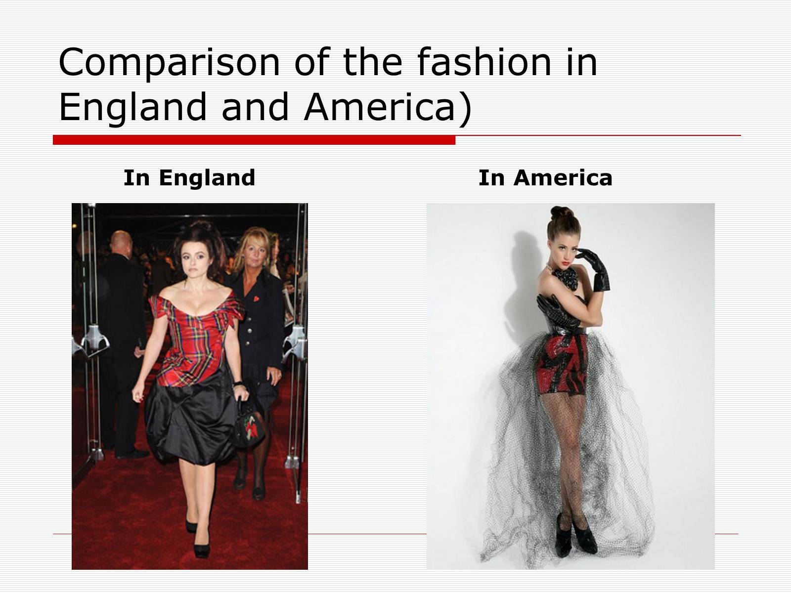 Презентація на тему «Comparison of the fashion in England and America» - Слайд #33