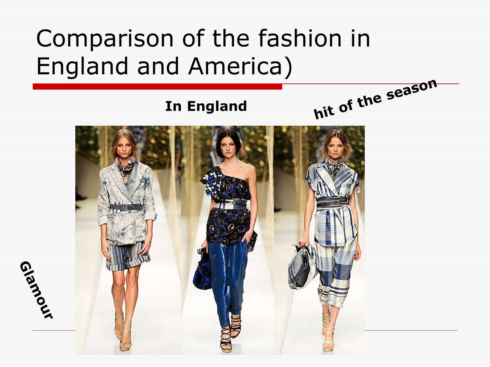 Презентація на тему «Comparison of the fashion in England and America» - Слайд #47