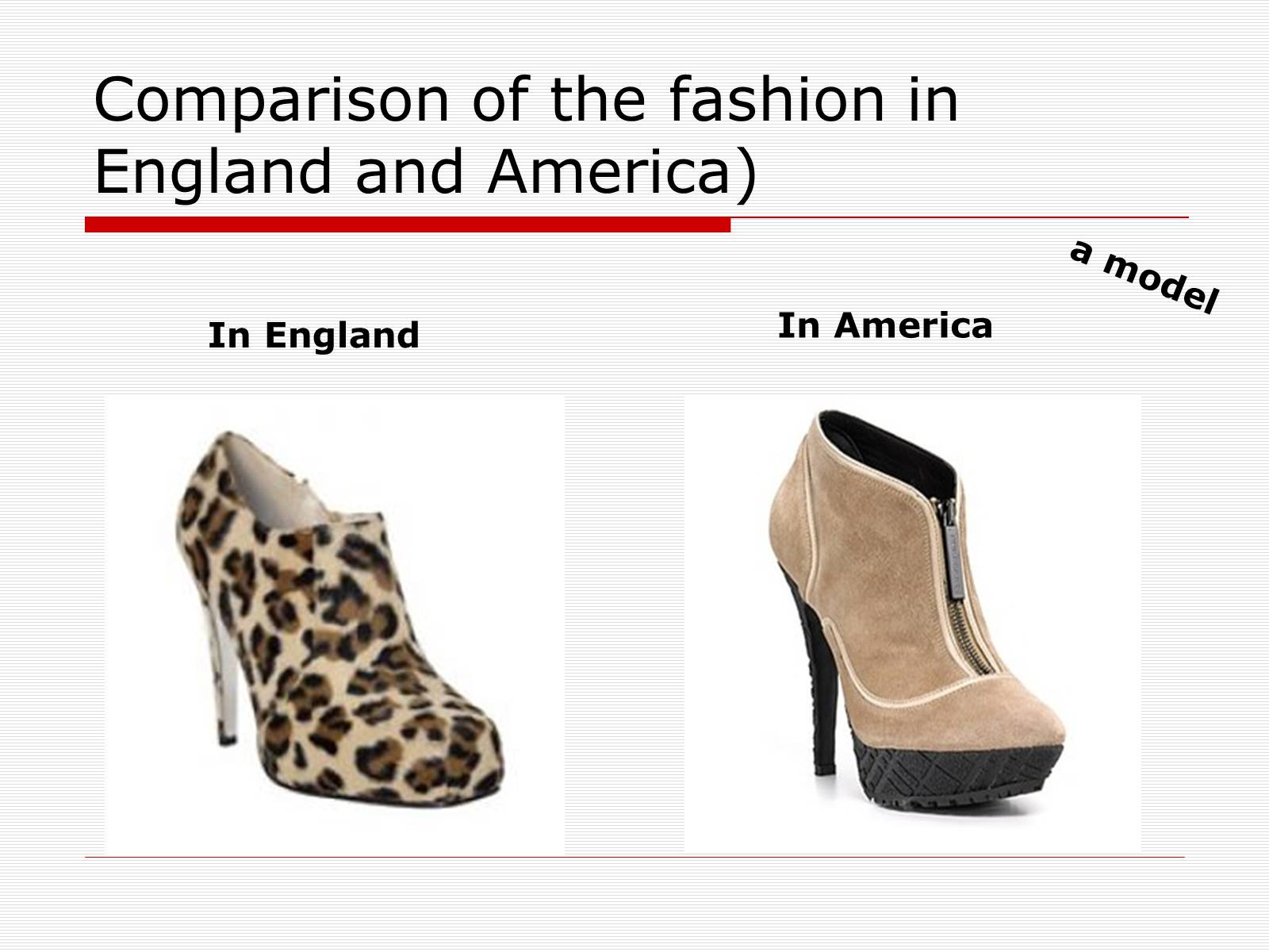 Презентація на тему «Comparison of the fashion in England and America» - Слайд #50