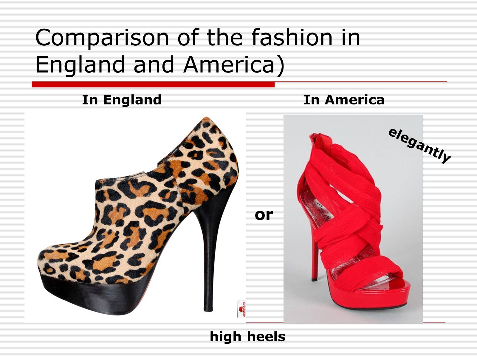 Презентація на тему «Comparison of the fashion in England and America» - Слайд #51