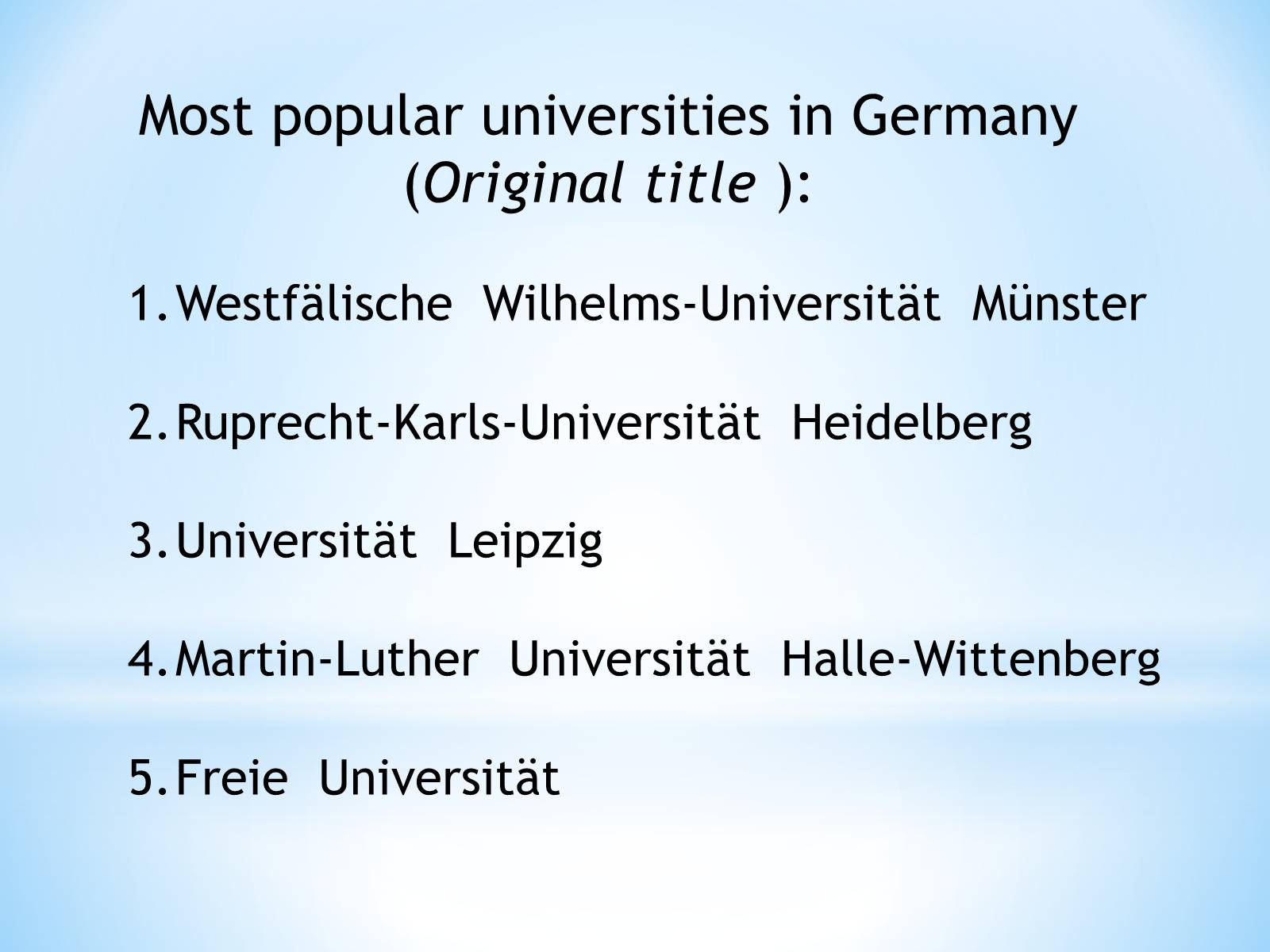 Презентація на тему «The educational system of Germany» - Слайд #12