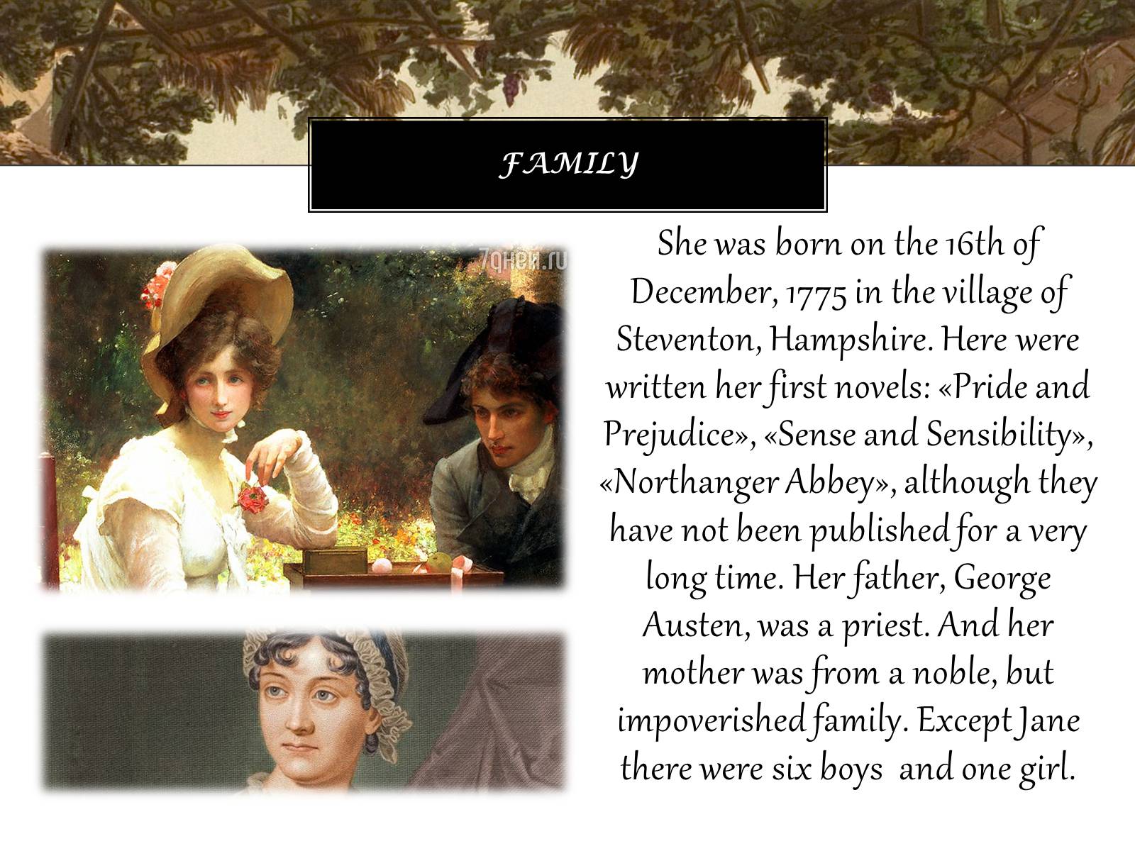 Презентація на тему «Jane Austen» (варіант 1) - Слайд #3
