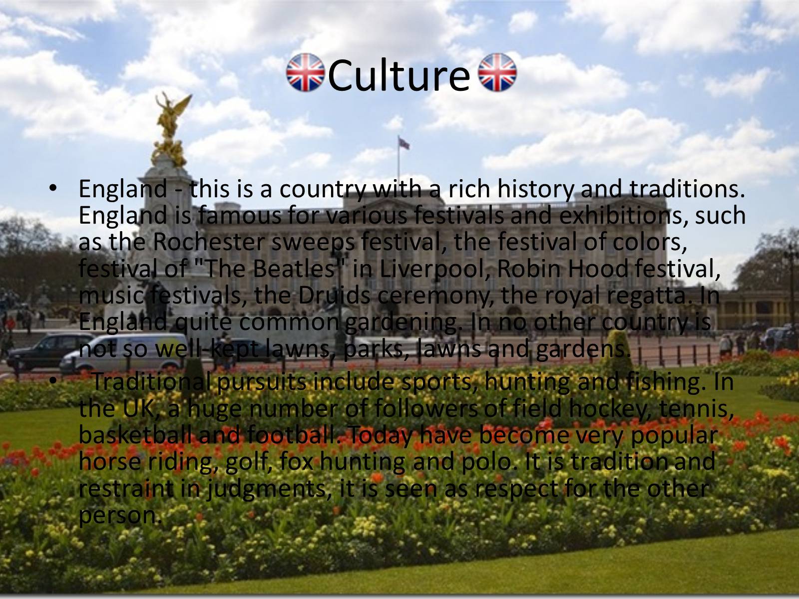 Презентація на тему «British lifestyle» - Слайд #11