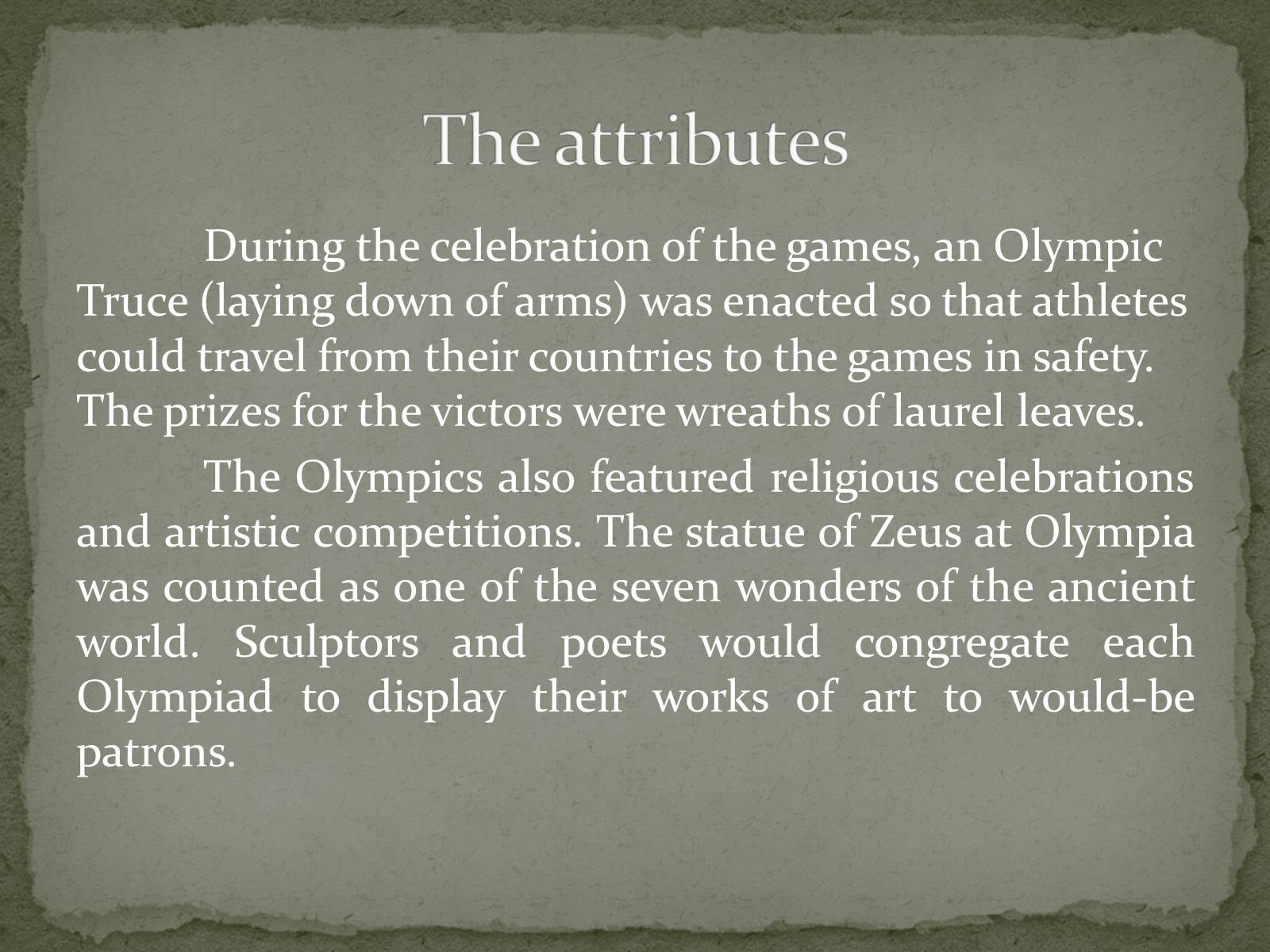 Презентація на тему «The history of the Olympic Games» - Слайд #6