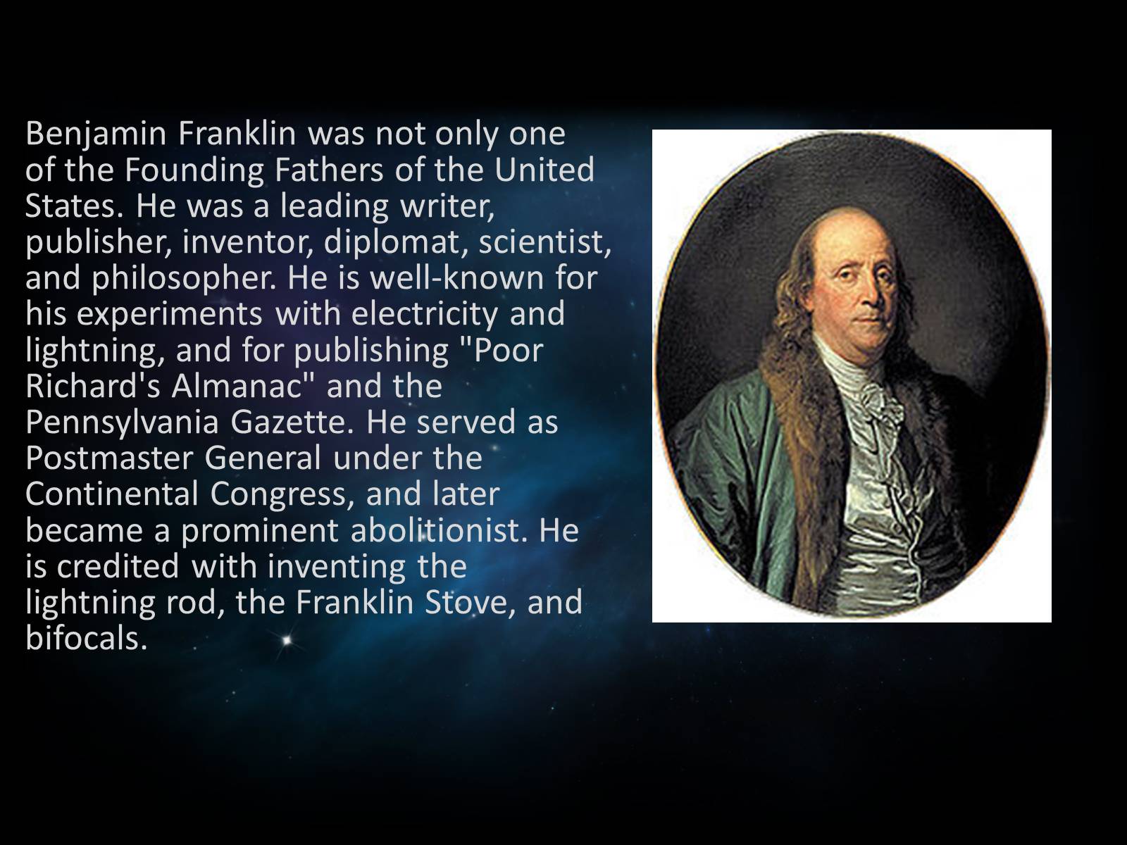 Презентація на тему «Benjamin Franklin» (варіант 5) - Слайд #4