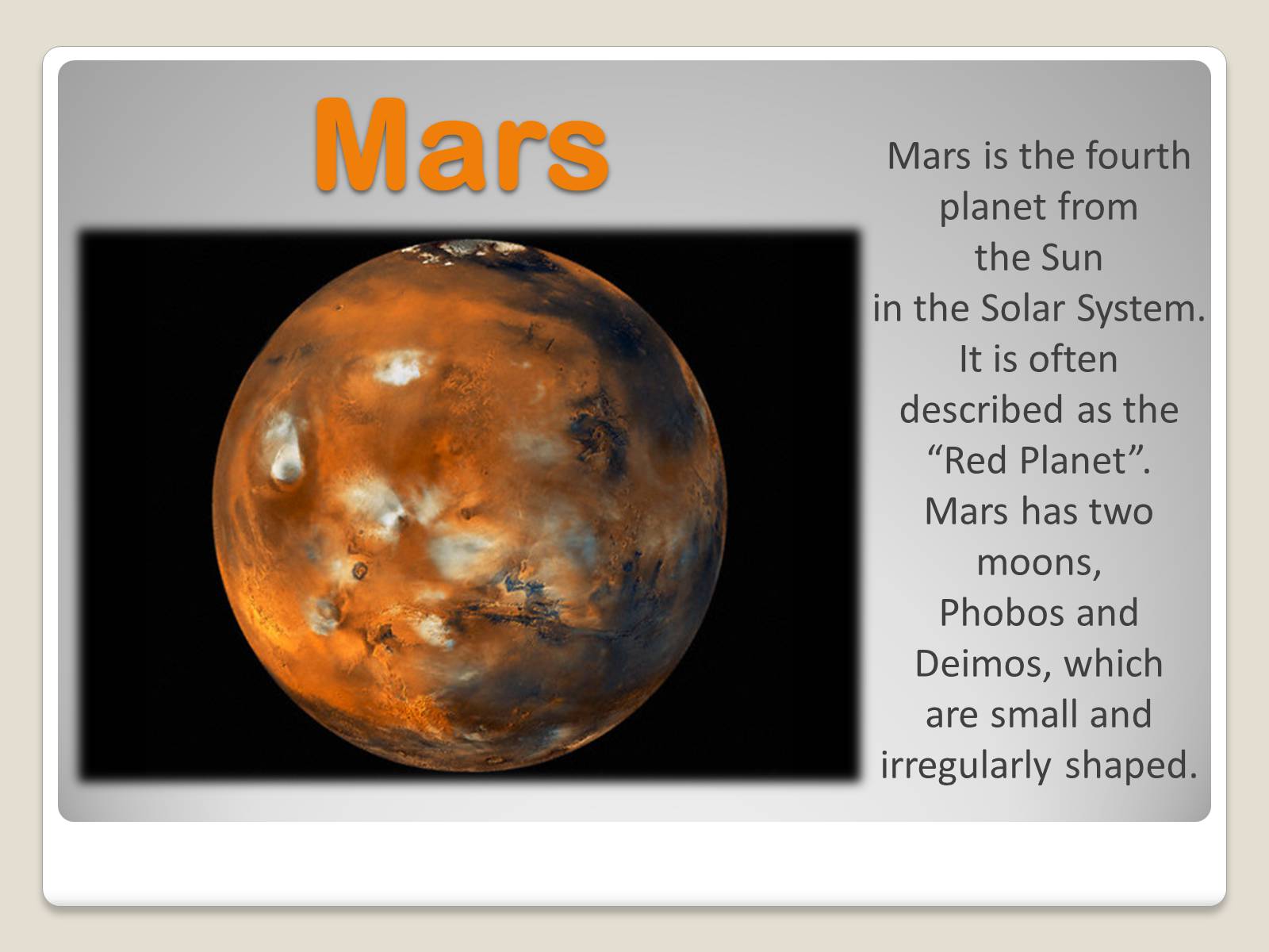 Презентація на тему «A Trip To Mars» (варіант 1) - Слайд #2