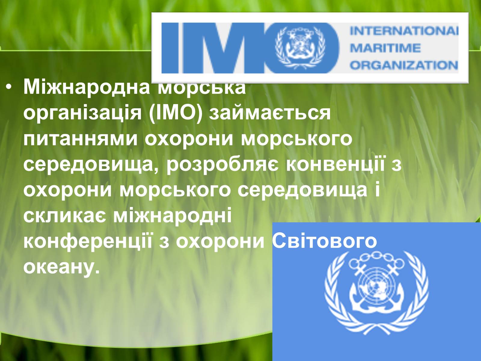 Презентація на тему «Міжнародні організації та охорона навколишнього середовища» - Слайд #8
