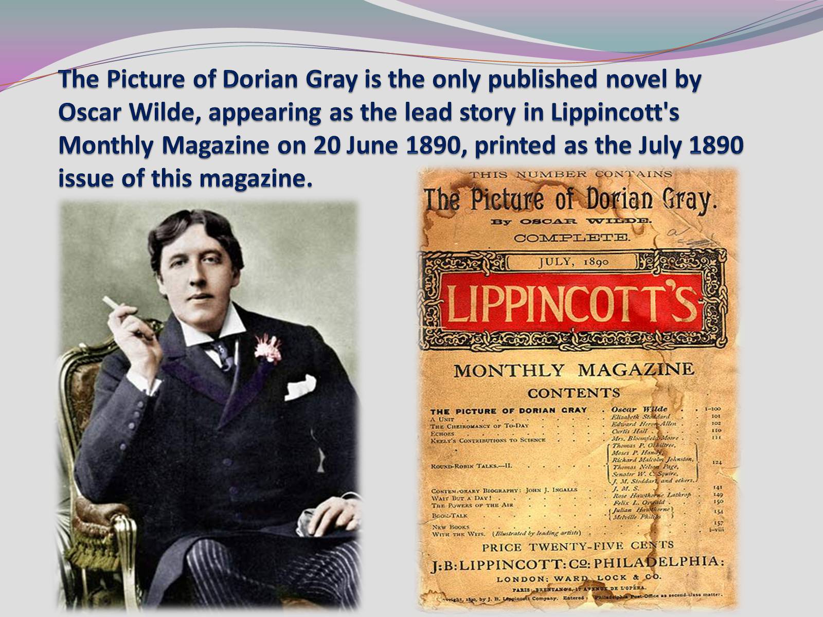 Презентація на тему «The Picture of Dorian Gray» - Слайд #2