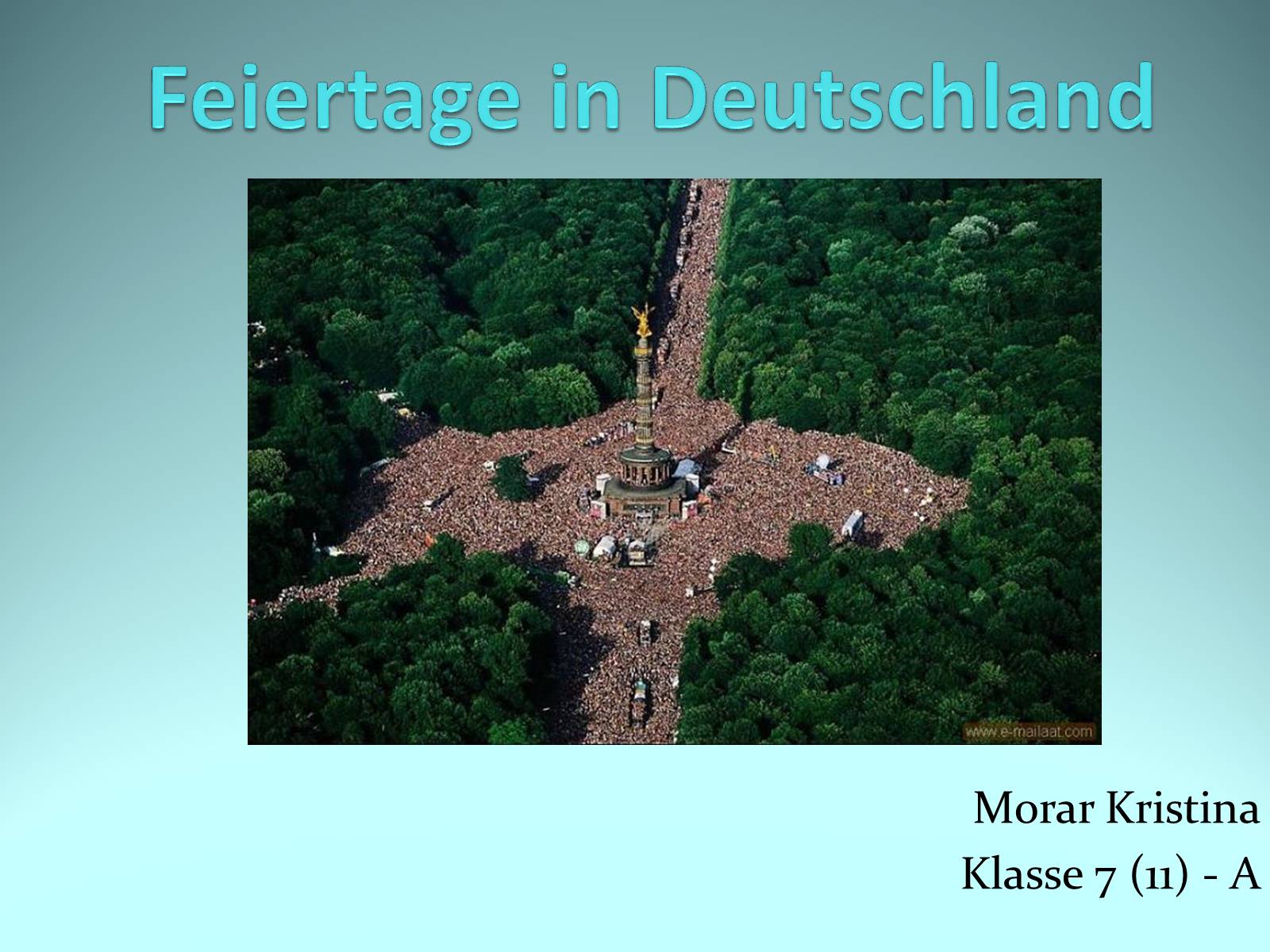 Презентація на тему «Feiertage in Deutschland» - Слайд #1