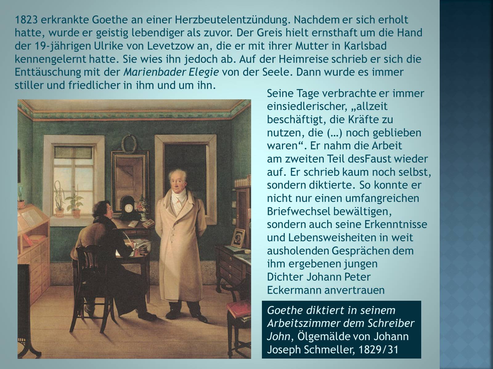 Презентація на тему «Johann Wolfgang von Goethe» (варіант 3) - Слайд #11