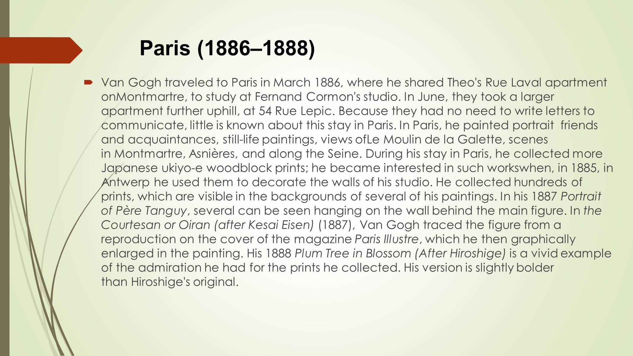 Презентація на тему «Vincent van Gogh» - Слайд #4