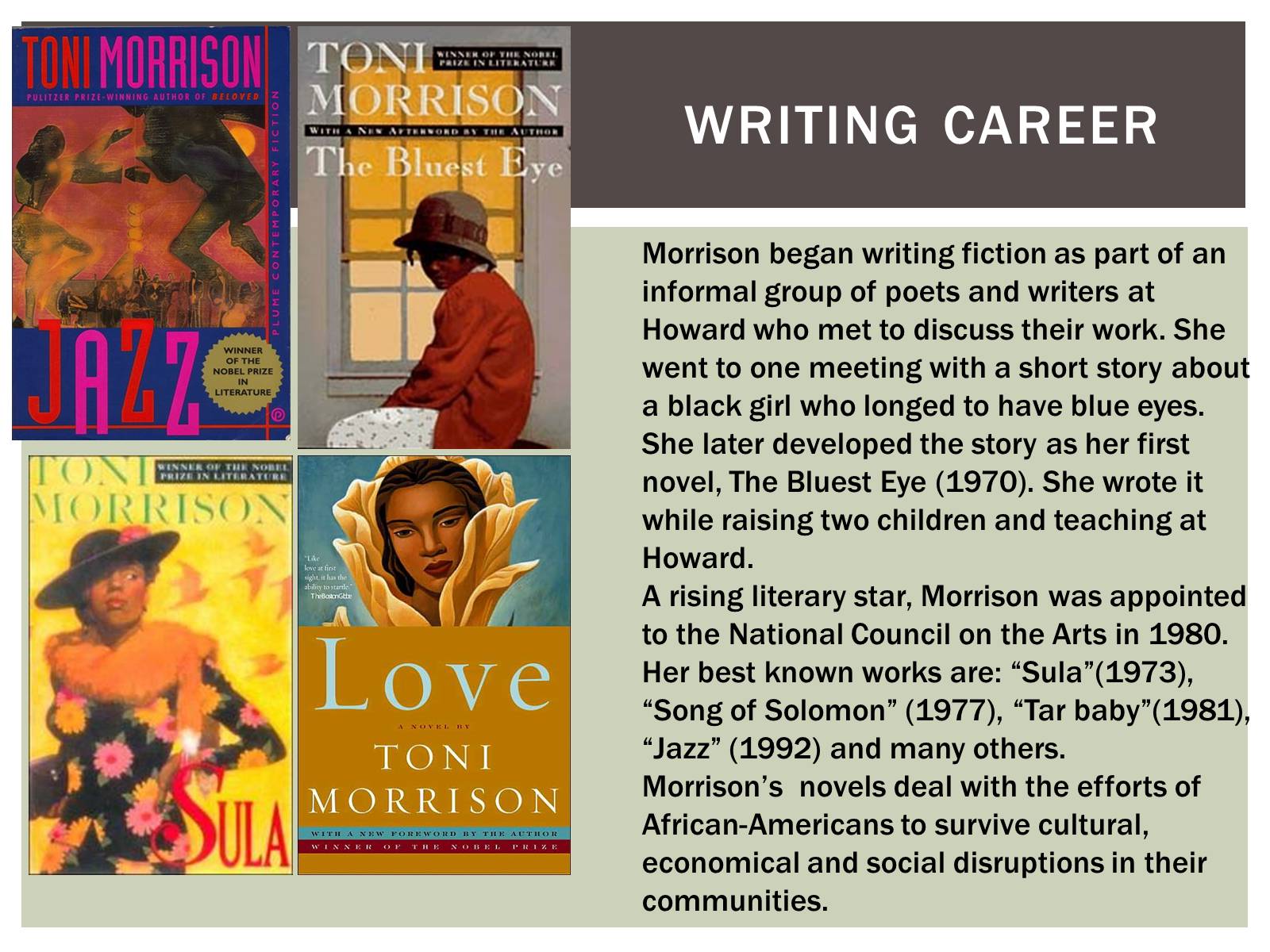 Презентація на тему «Toni Morrison» - Слайд #4