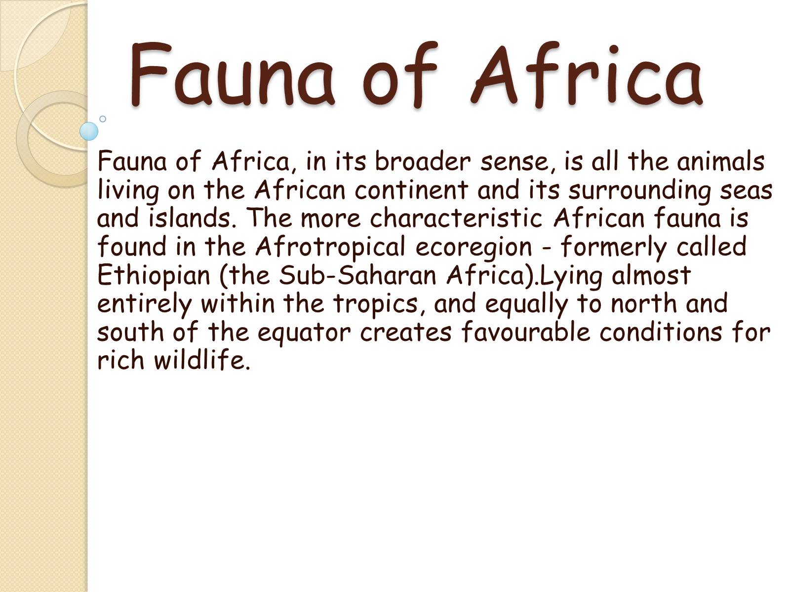 Презентація на тему «Fauna» - Слайд #2