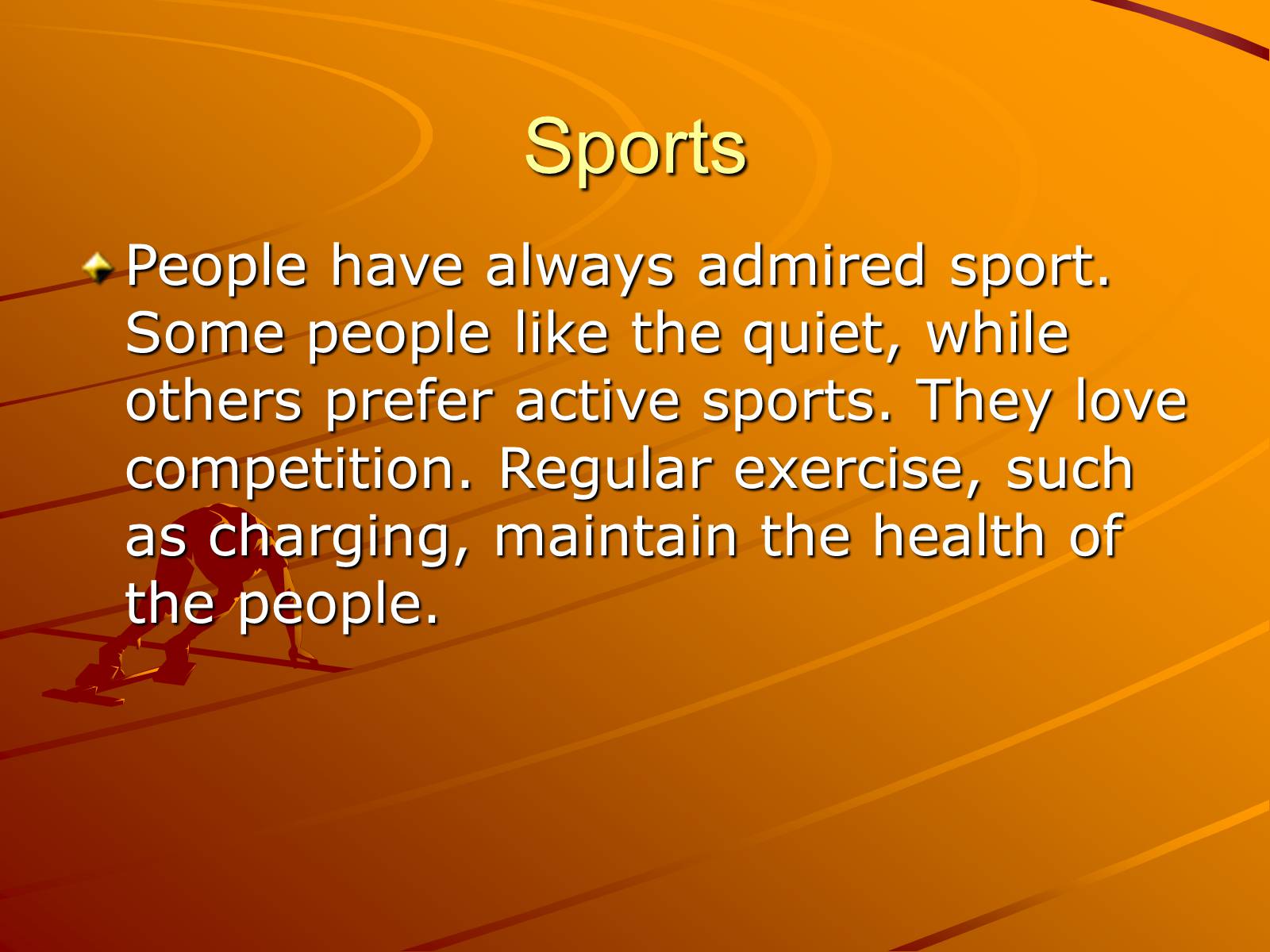Презентація на тему «Sports» (варіант 1) - Слайд #2