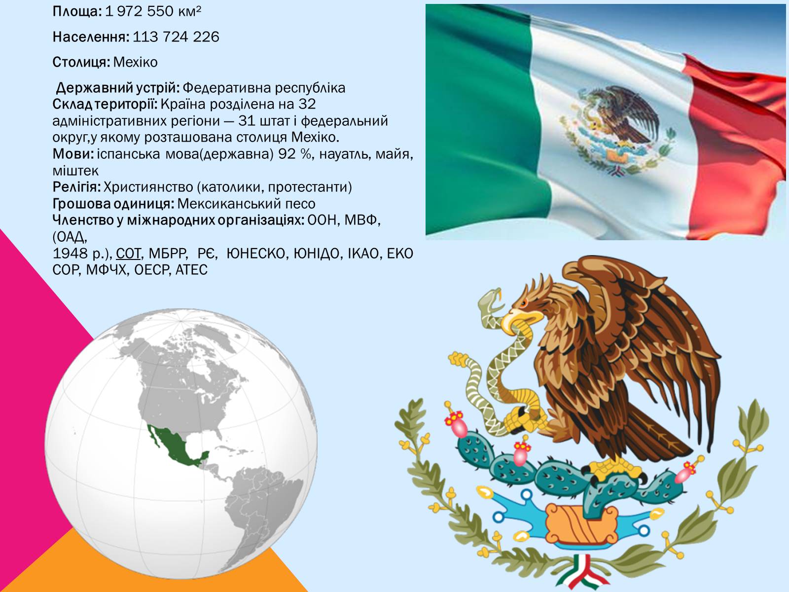 Презентація на тему «Мексика» (варіант 9) - Слайд #2