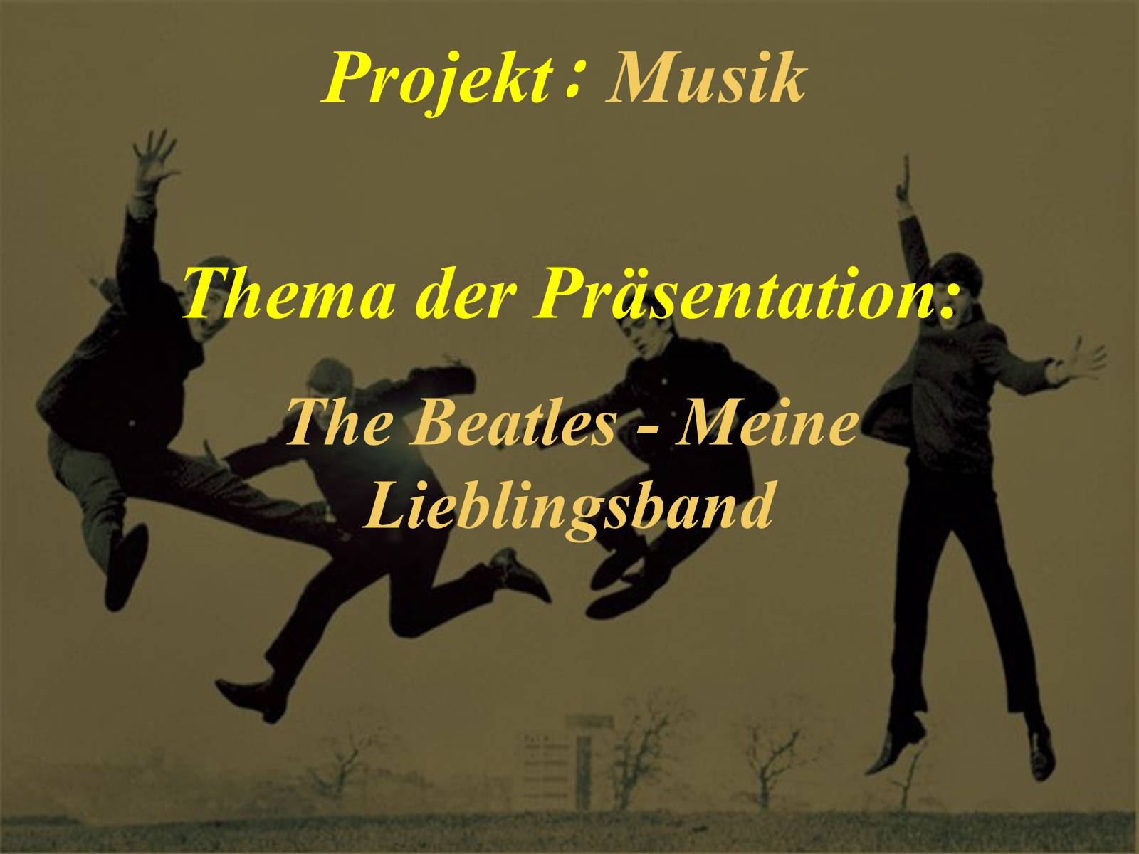 Презентація на тему «The Beatles - Meine Lieblingsband» - Слайд #1