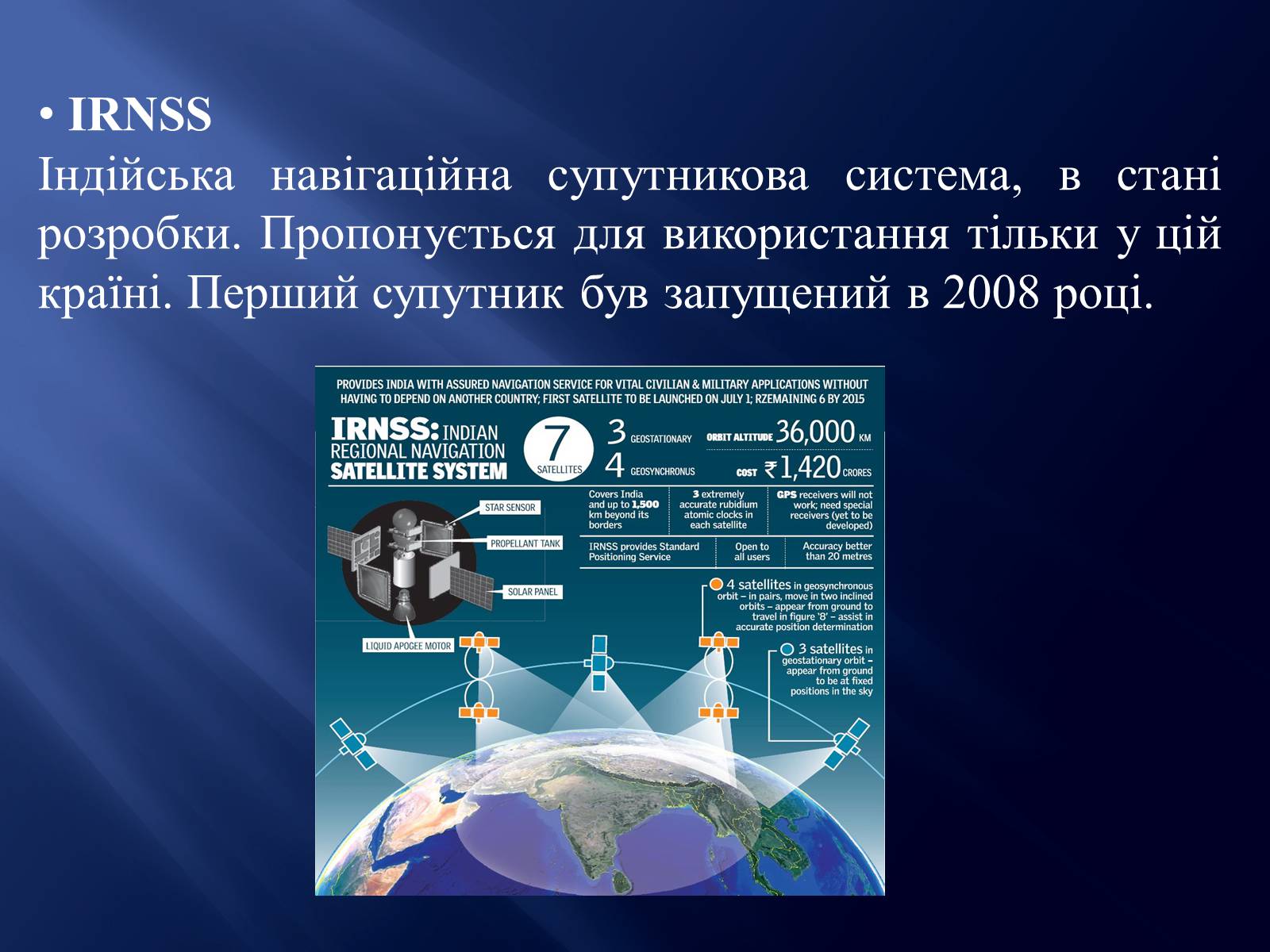 Презентація на тему «Супутникові системи» - Слайд #11
