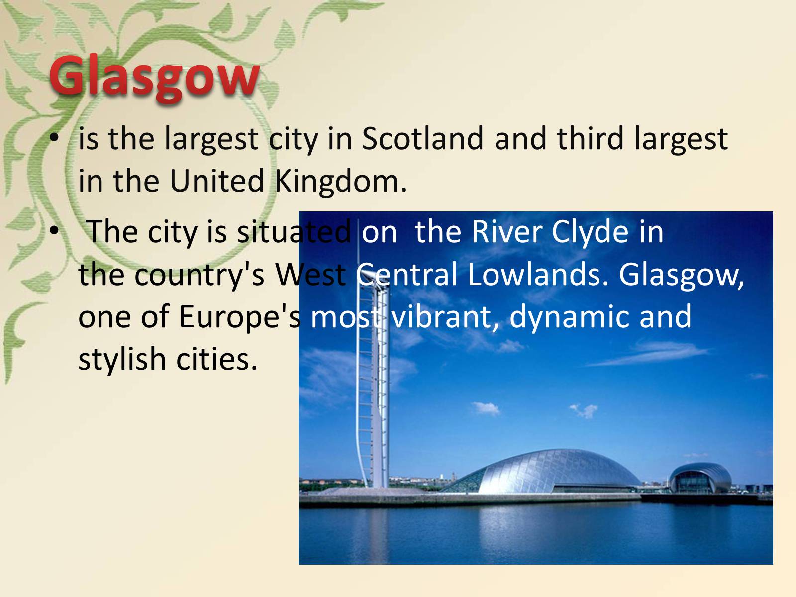 Презентація на тему «Glasgow» (варіант 4) - Слайд #2