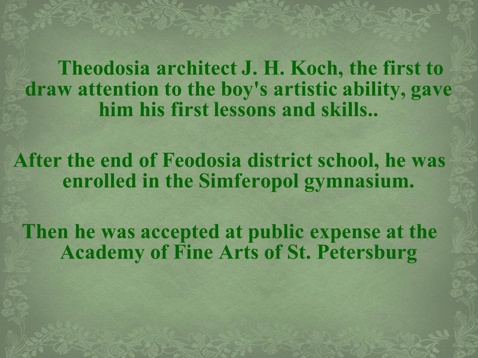 Презентація на тему «Ivan Konstantinovich Aivazovsky» (варіант 3) - Слайд #4