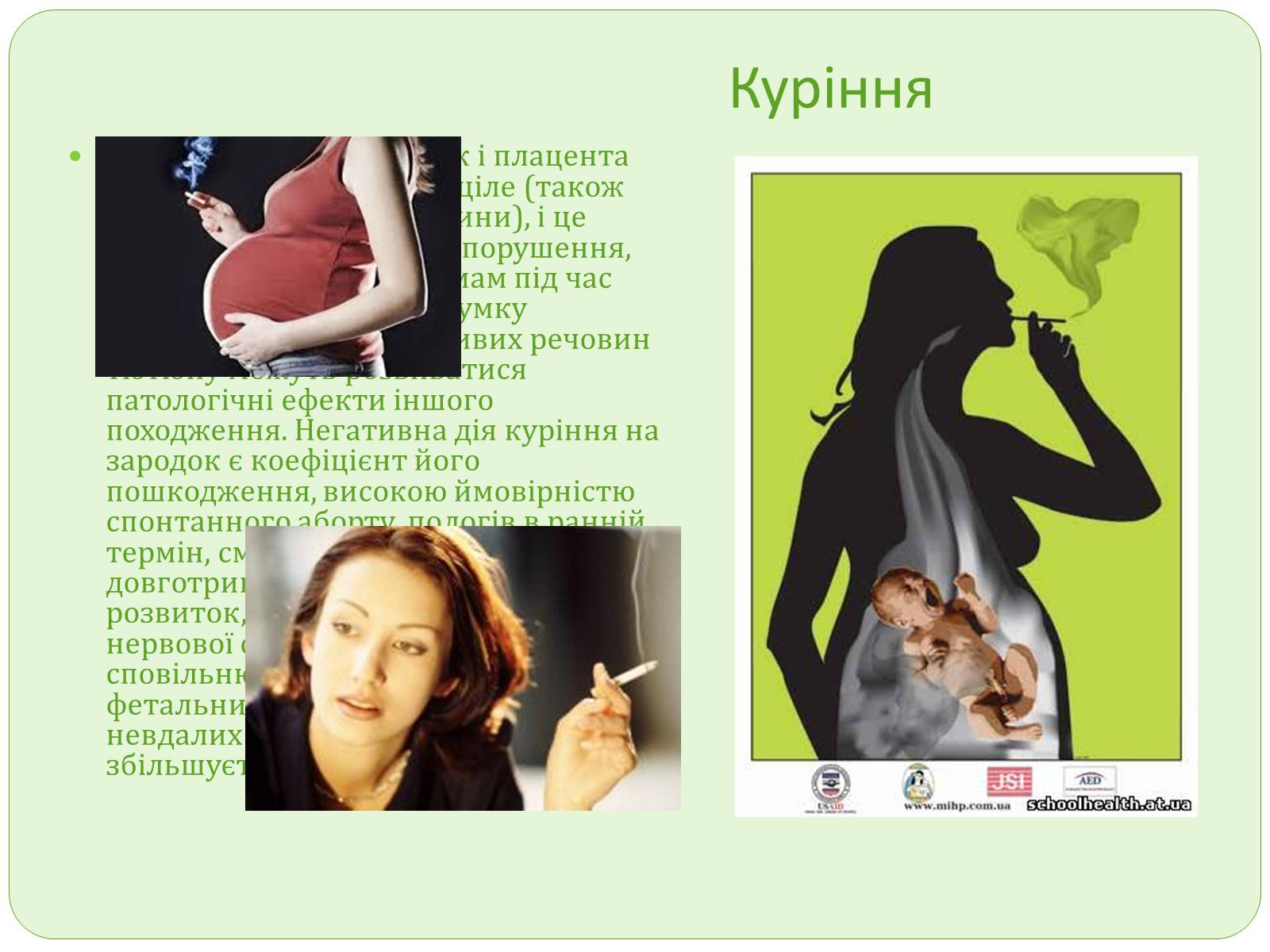 Презентація на тему «Вплив шкідливих звичок на зародок людини» - Слайд #6