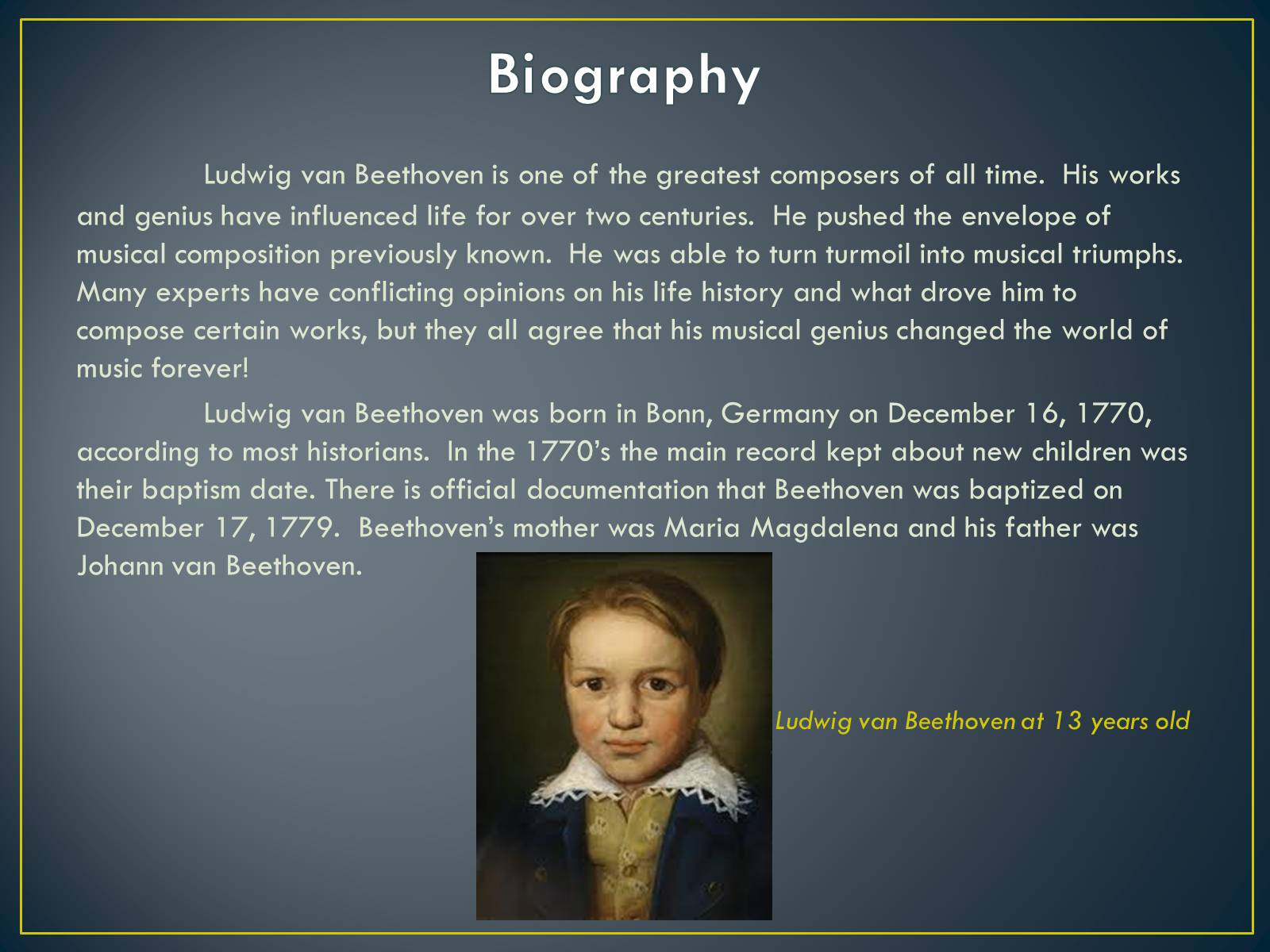 Презентація на тему «Ludwig Van Beethoven» - Слайд #2
