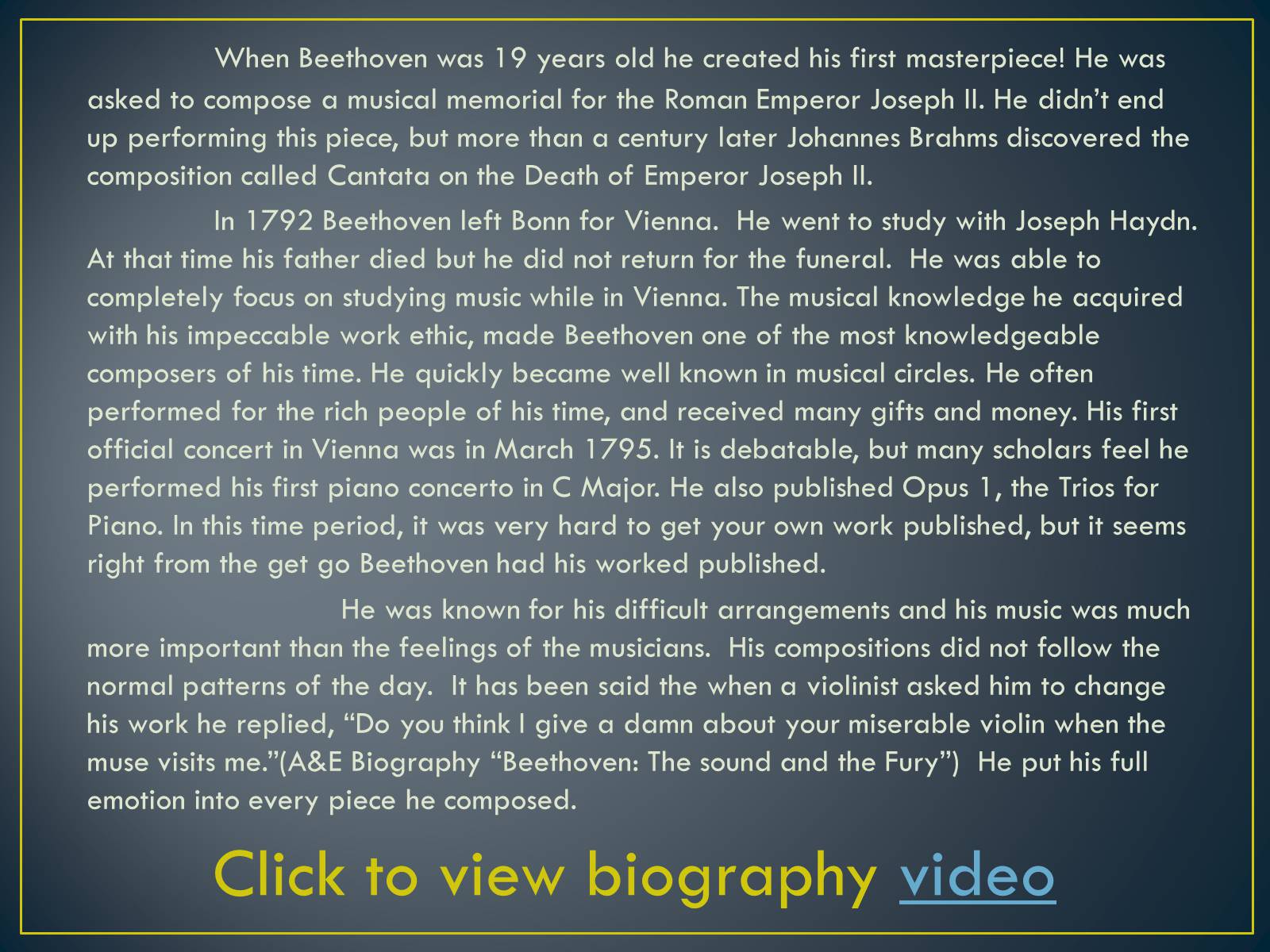 Презентація на тему «Ludwig Van Beethoven» - Слайд #6