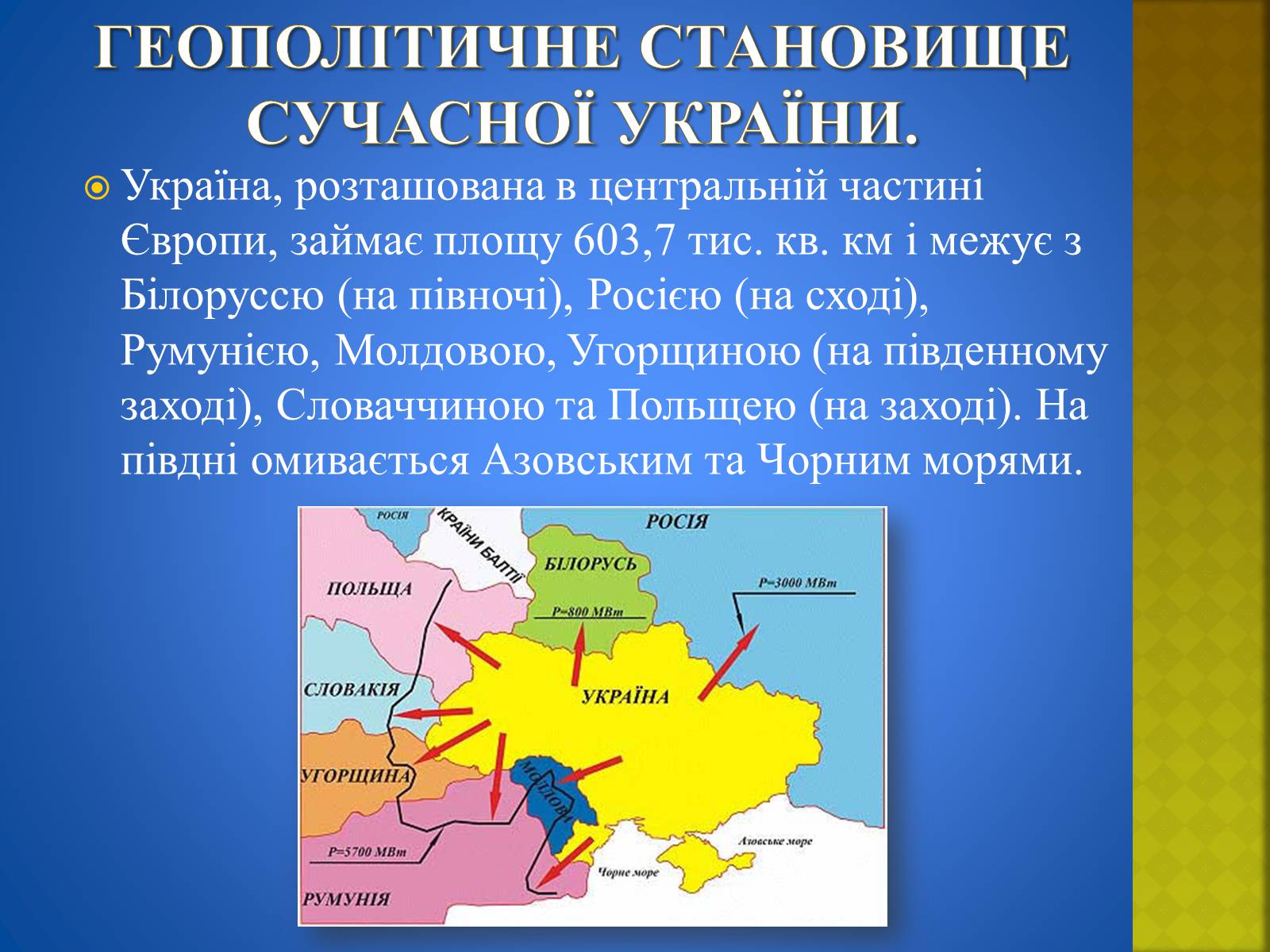 Презентація на тему «Україна і світ» (варіант 2) - Слайд #3