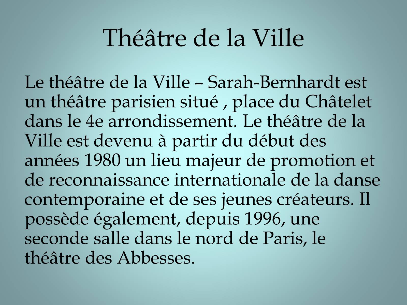 Презентація на тему «Theatre en France» - Слайд #6
