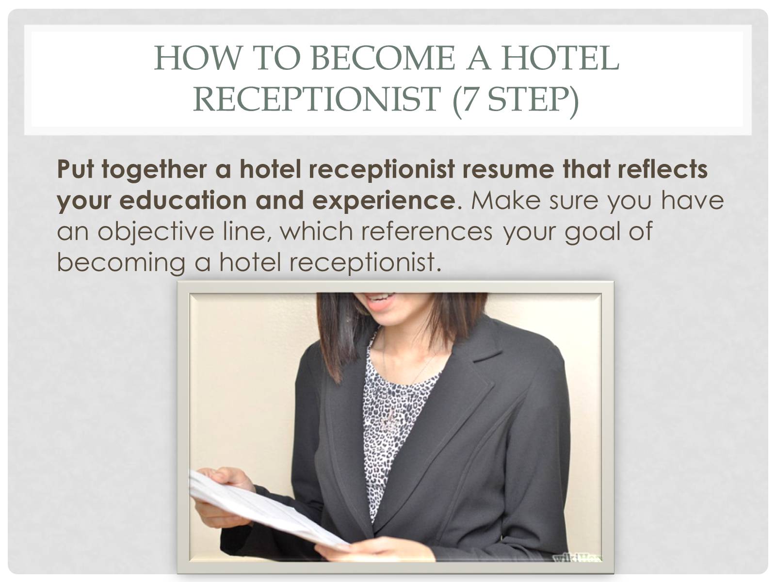 Презентація на тему «The hotel receptionist» - Слайд #16