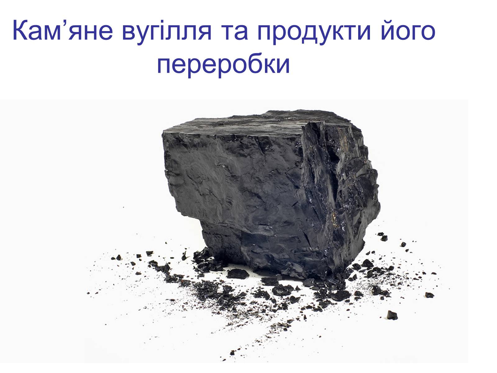 Презентація на тему «Кам’яне вугілля та продукти його переробки» (варіант 3) - Слайд #1