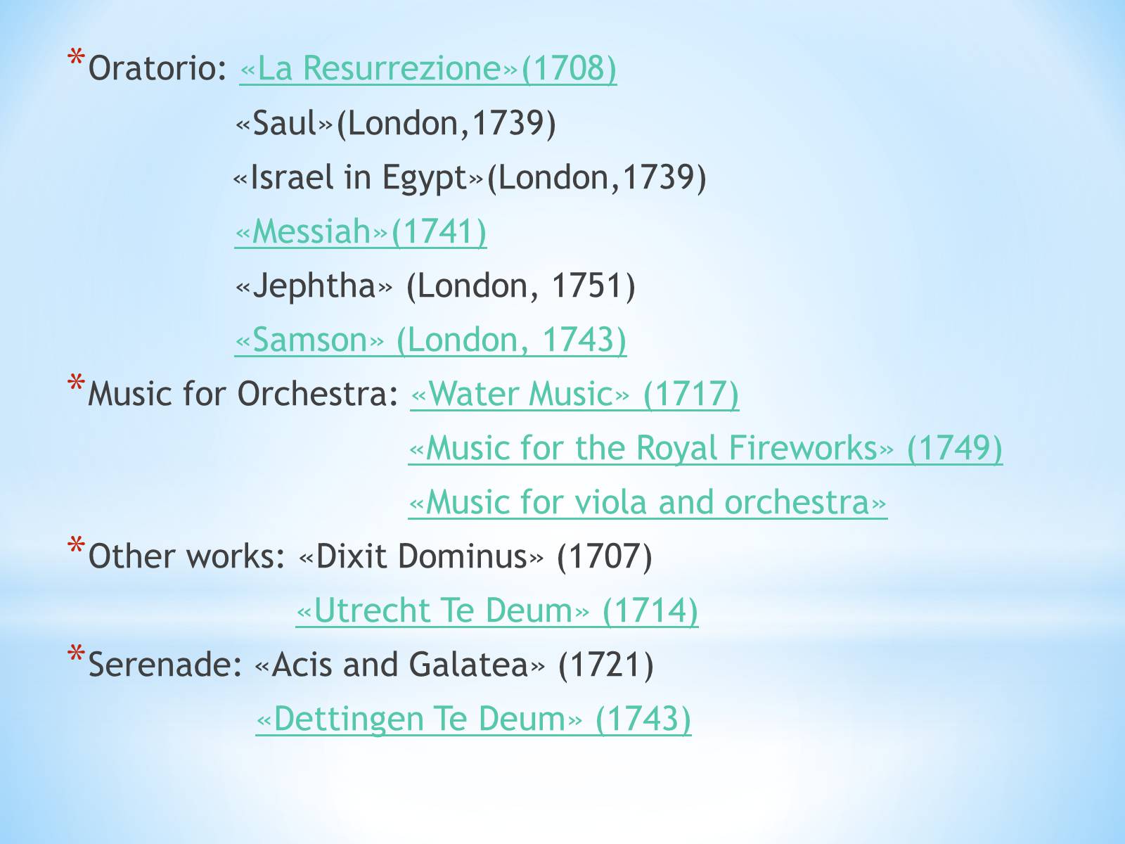 Презентація на тему «George Handel» - Слайд #5