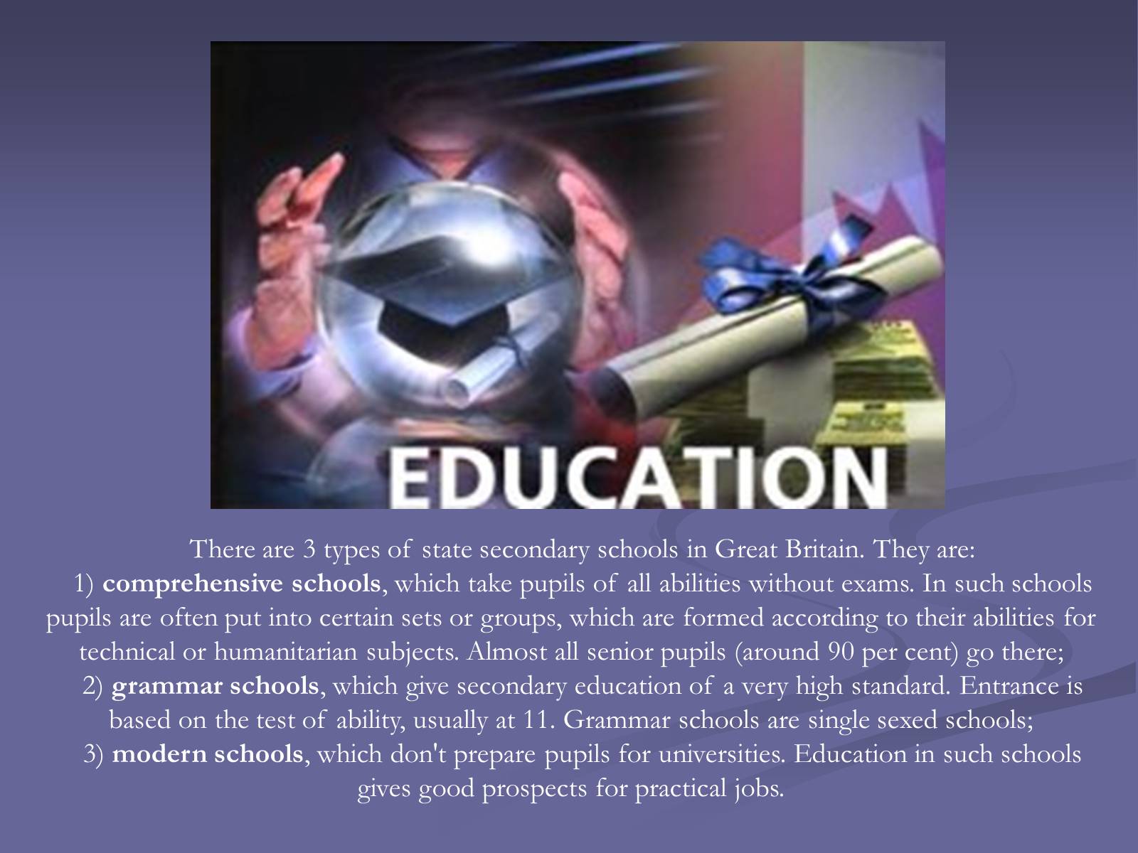 Презентація на тему «Education in Great Britain» (варіант 4) - Слайд #5